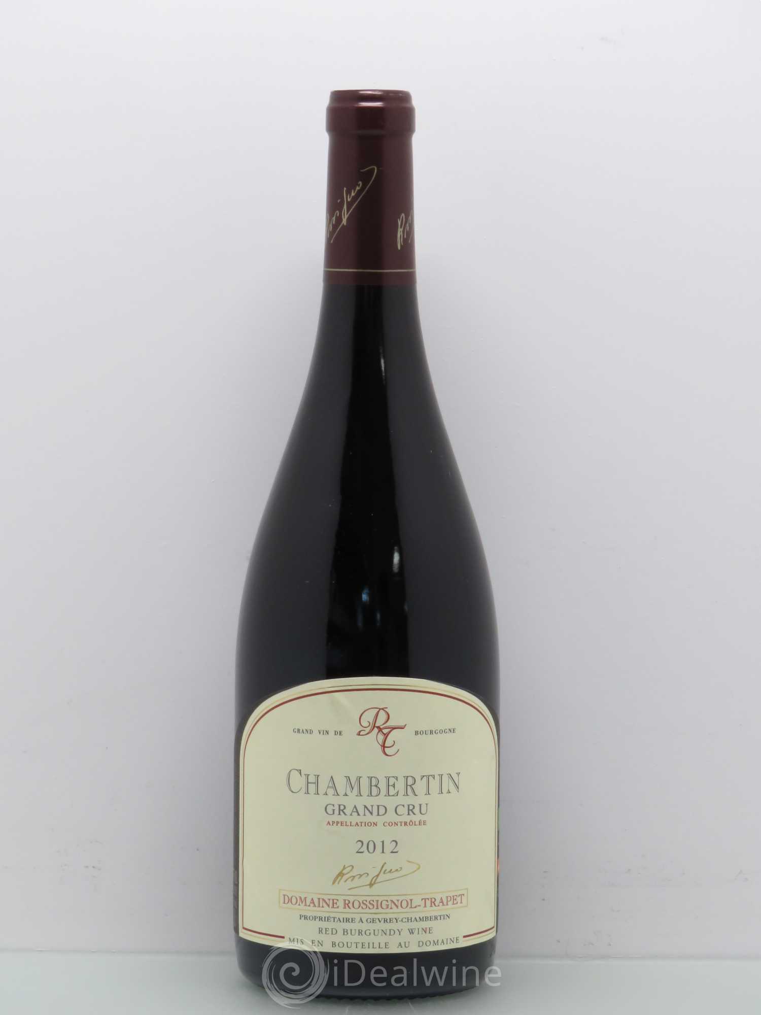 Chambertin Grand Cru Rossignol-Trapet (Domaine) 2012 - Lot de 1 bouteille - 0