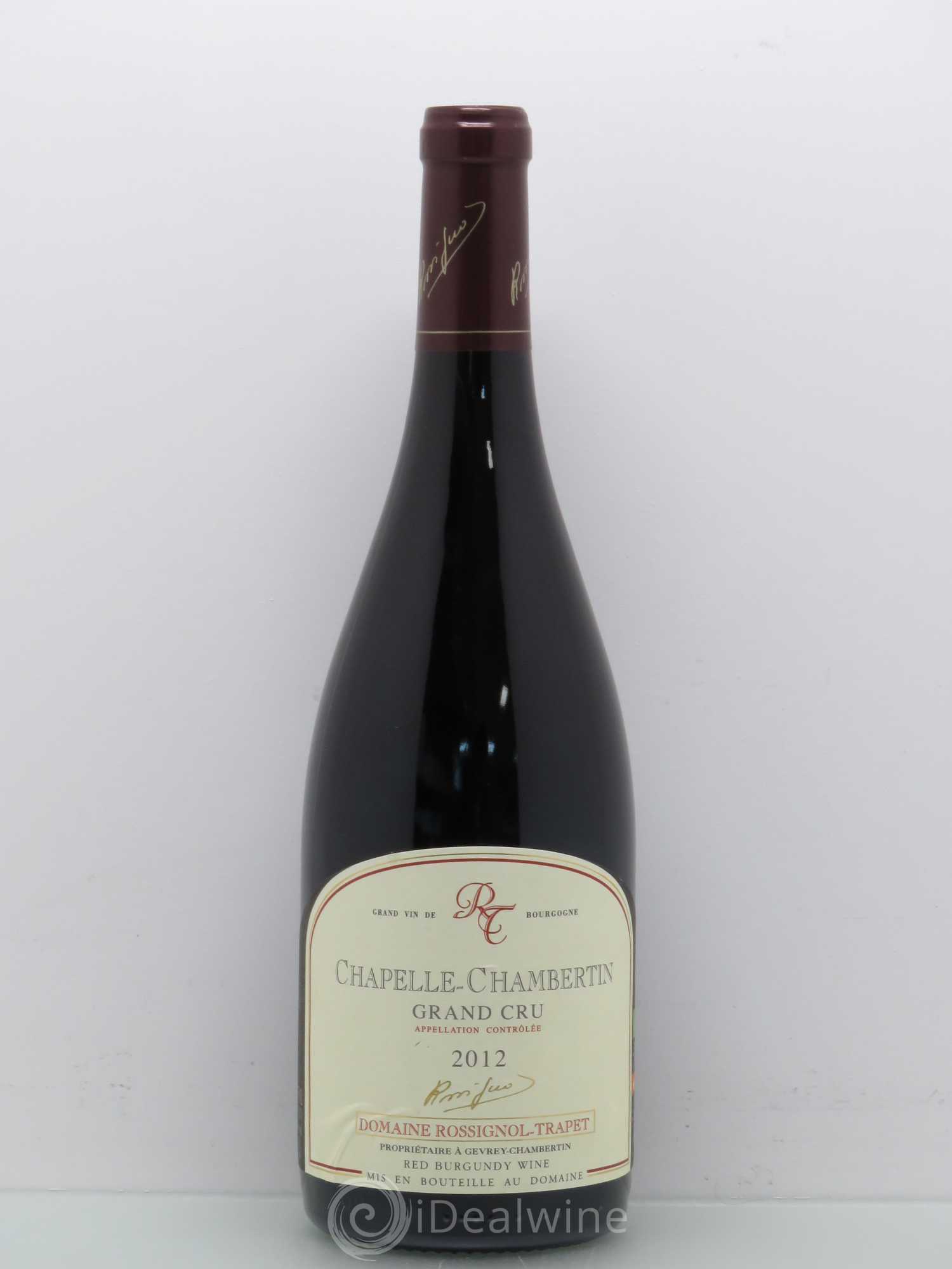 Chapelle-Chambertin Grand Cru Rossignol-Trapet (Domaine) 2012 - Lot de 1 bouteille - 0