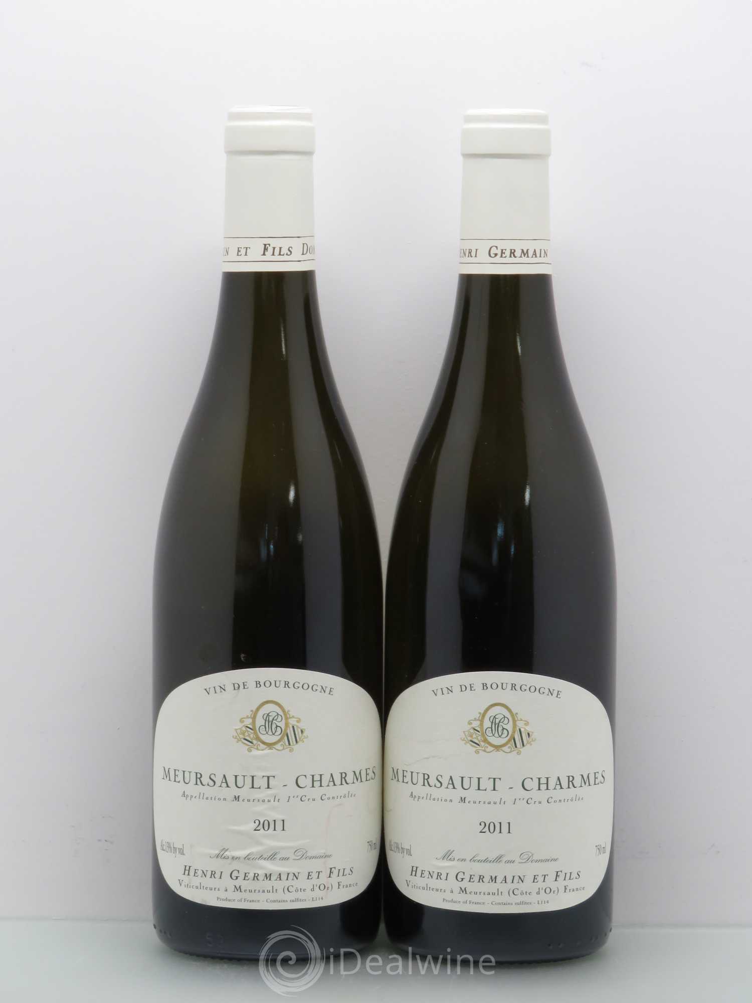 Meursault 1er Cru Henri Germain Charmes 2011 - Posten von 2 Flaschen - 0