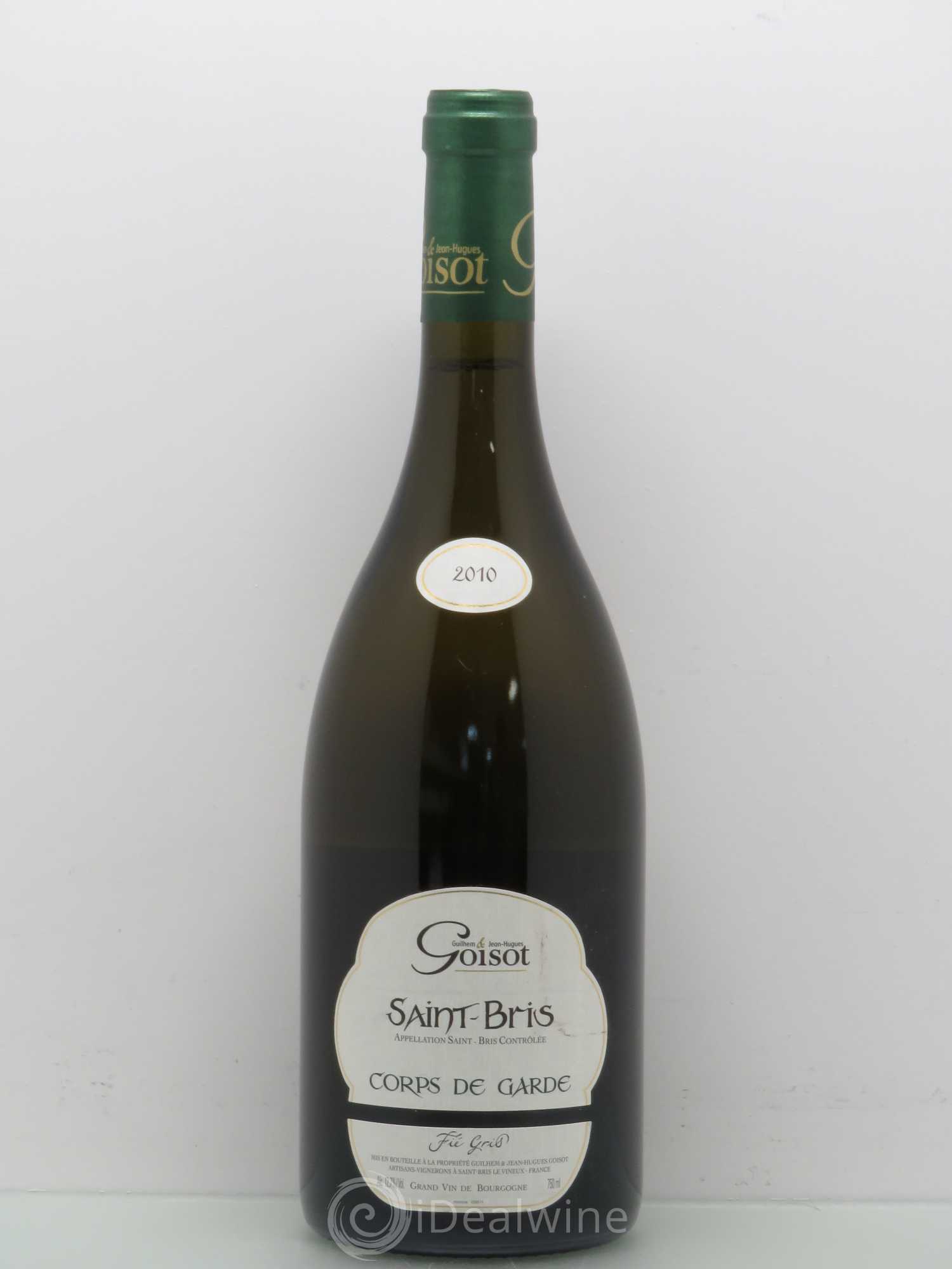 Saint-Bris Corps de Garde Goisot Fie Gris 2010 - Posten von 1 Flasche - 0