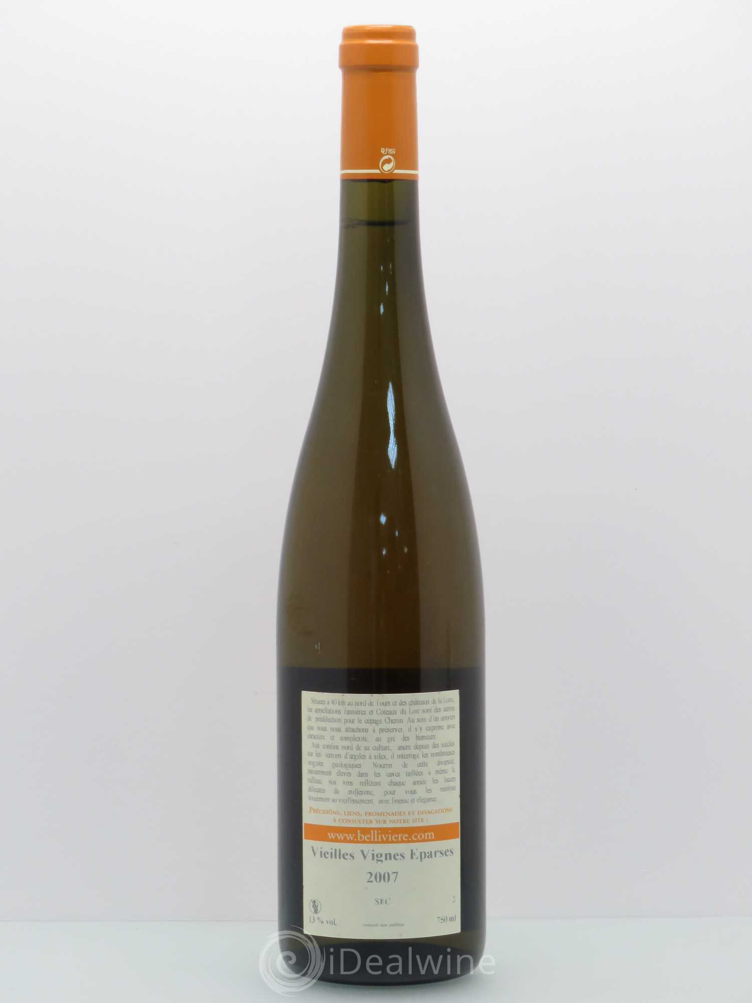 Coteaux du Loir Vieilles Vignes Eparses Domaine de Bellivière 2007 - Lot de 1 bouteille - 1