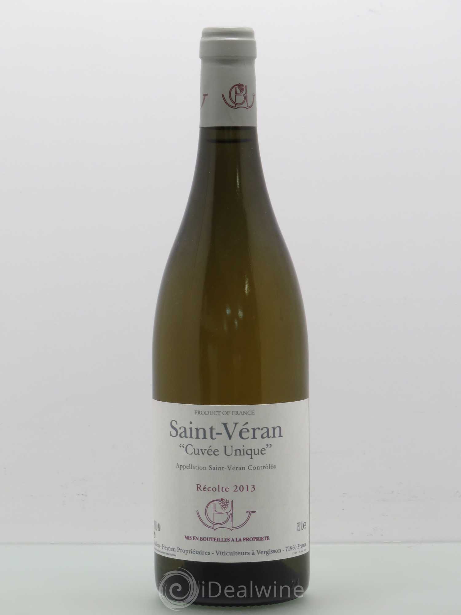 Saint-Véran Cuvée Unique Guffens-Heynen 2013 - Lot de 1 bouteille - 0