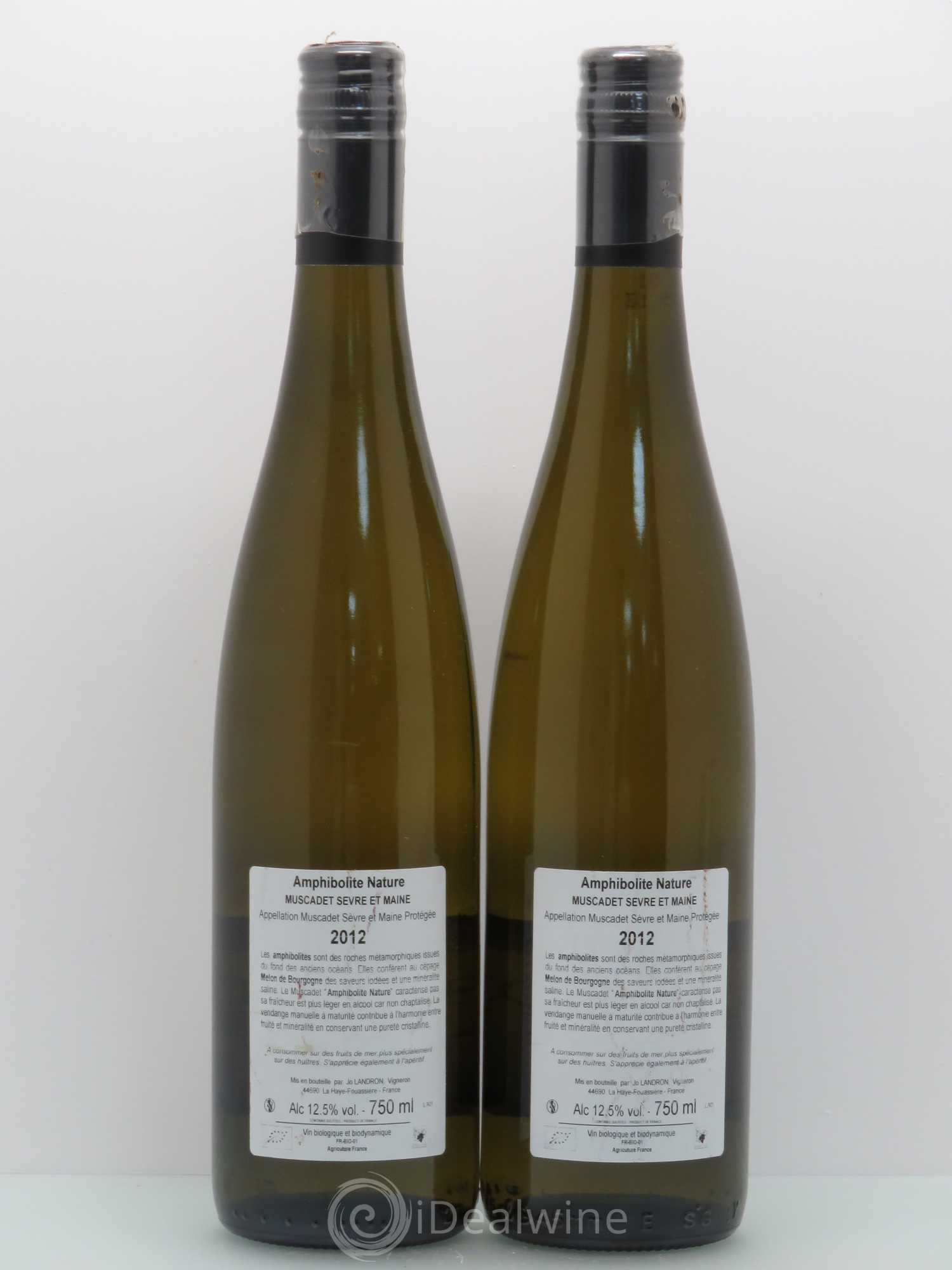 Muscadet-Sèvre-et-Maine Amphibolite Jo Landron 2012 - Lot de 2 bouteilles - 1