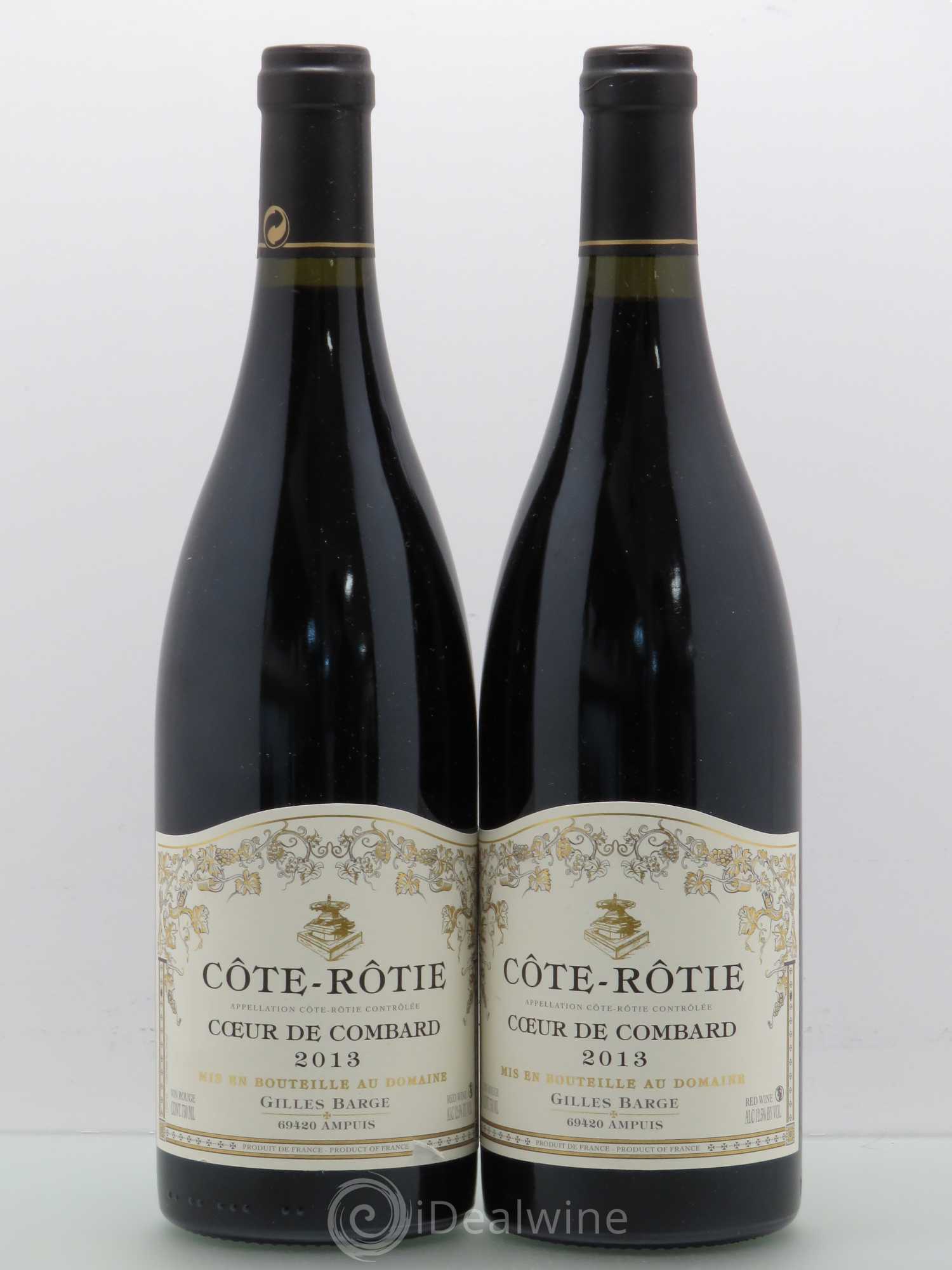 Côte-Rôtie Domaine Barge Coeur De Combard 2013 - Posten von 2 Flaschen - 0