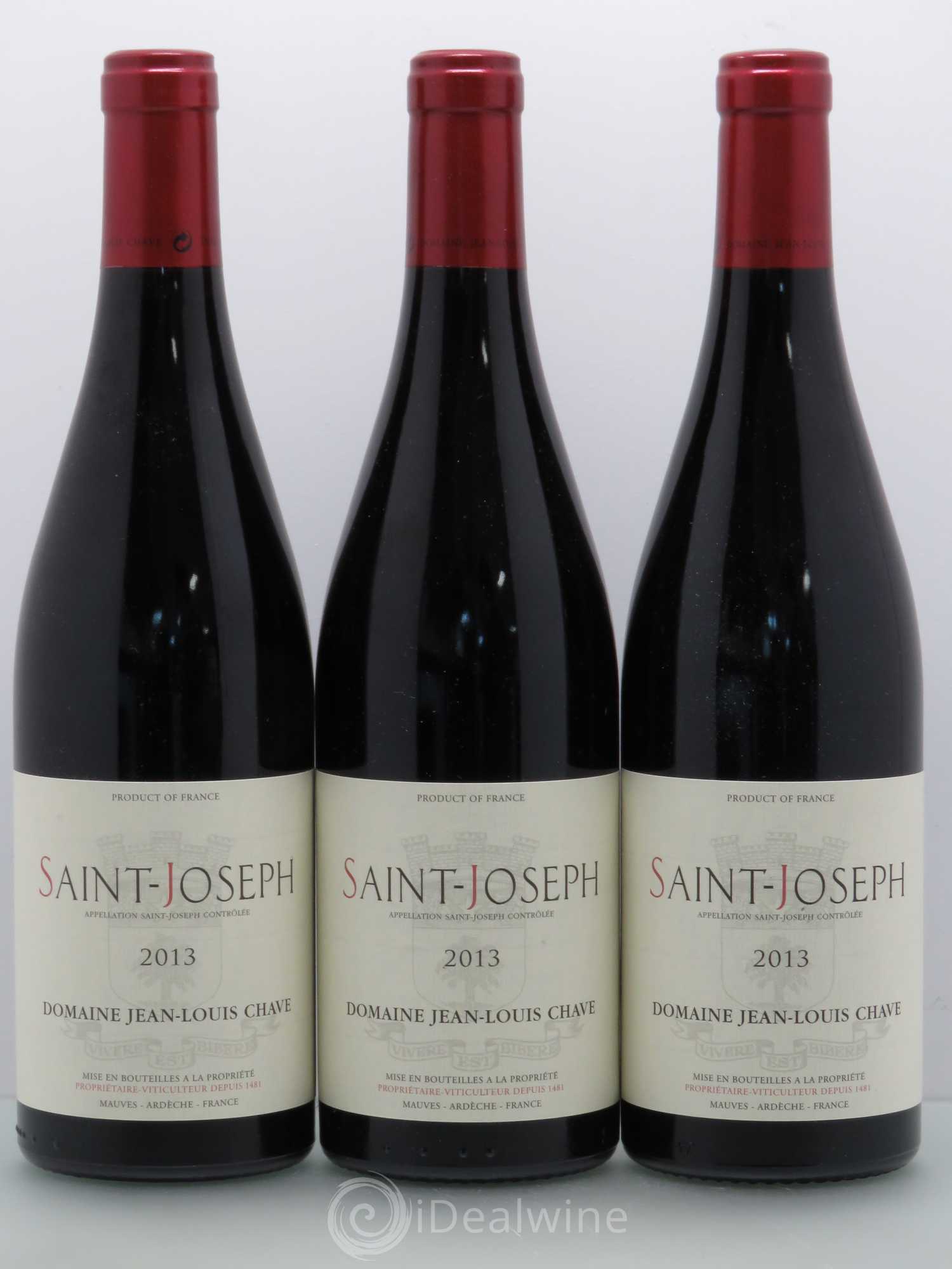 Saint-Joseph Jean-Louis Chave 2013 - Lot de 3 bouteilles - 0
