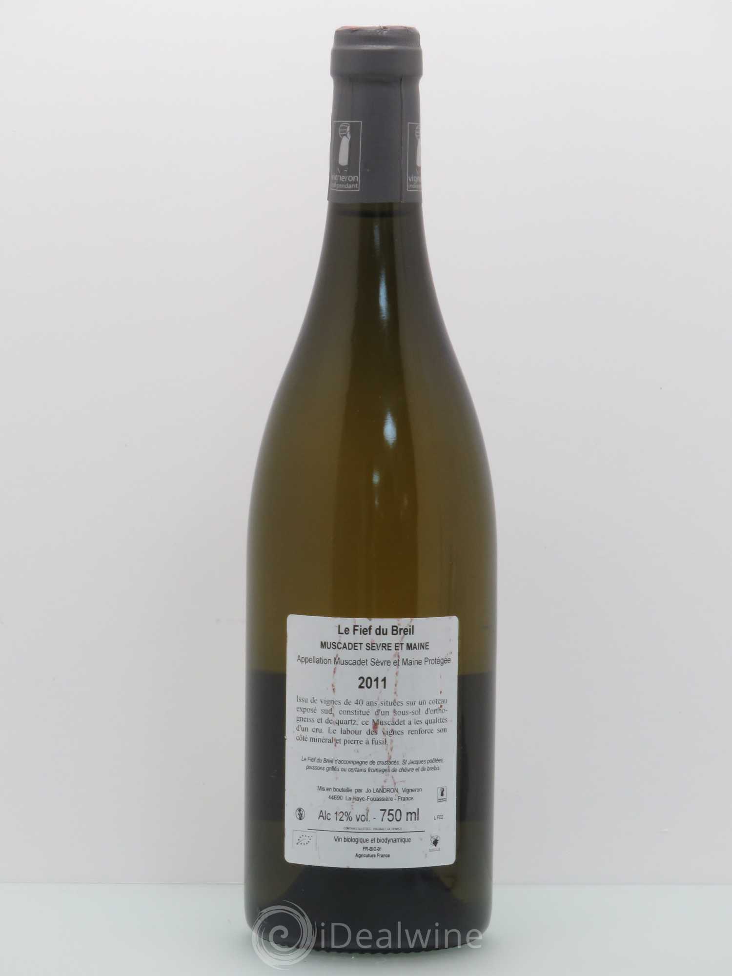Muscadet-Sèvre-et-Maine Le Fief du Breil Jo Landron 2011 - Lot de 1 bouteille - 1