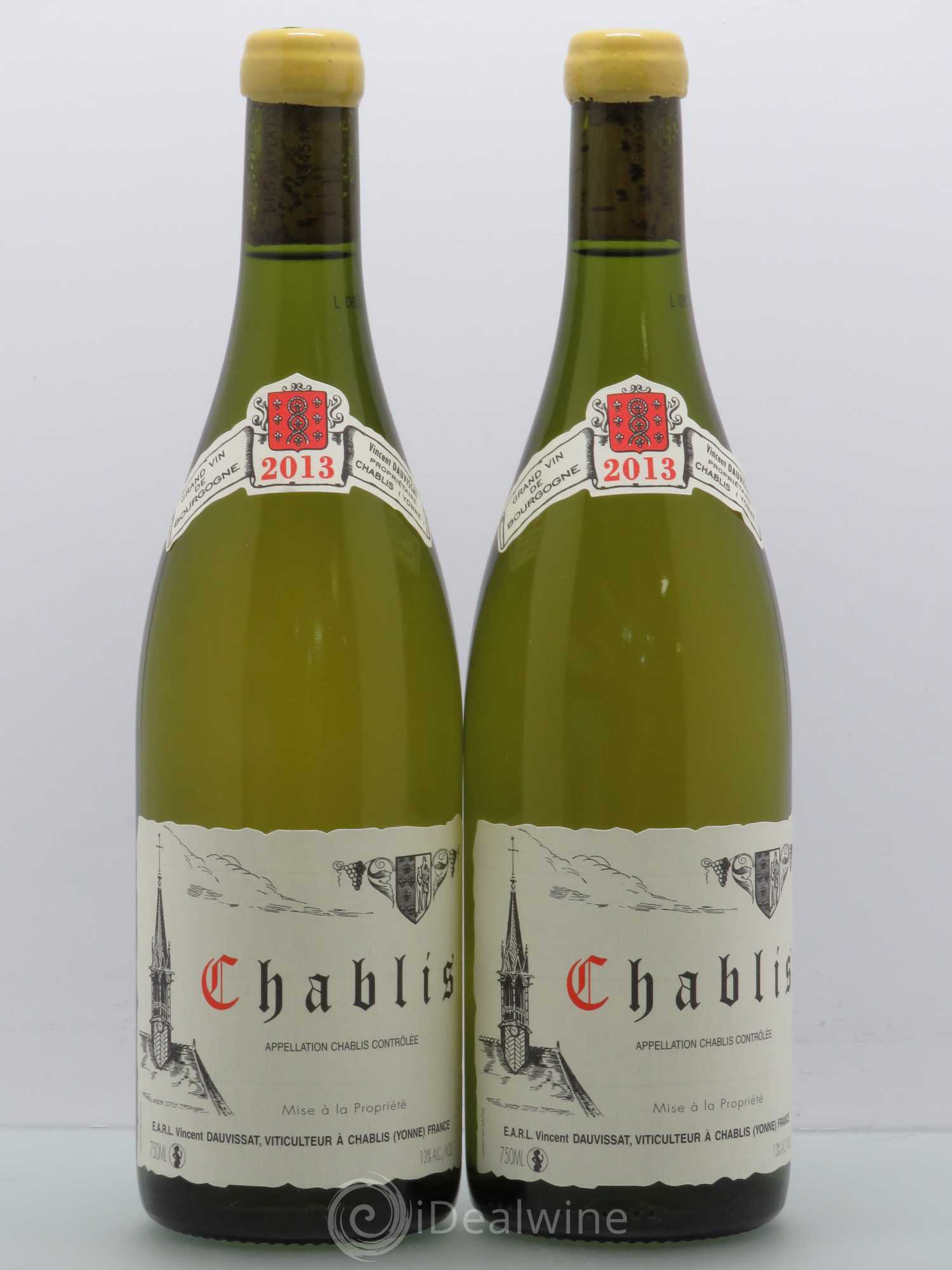 Chablis Vincent Dauvissat (Domaine) 2013 - Lot de 2 bouteilles - 0