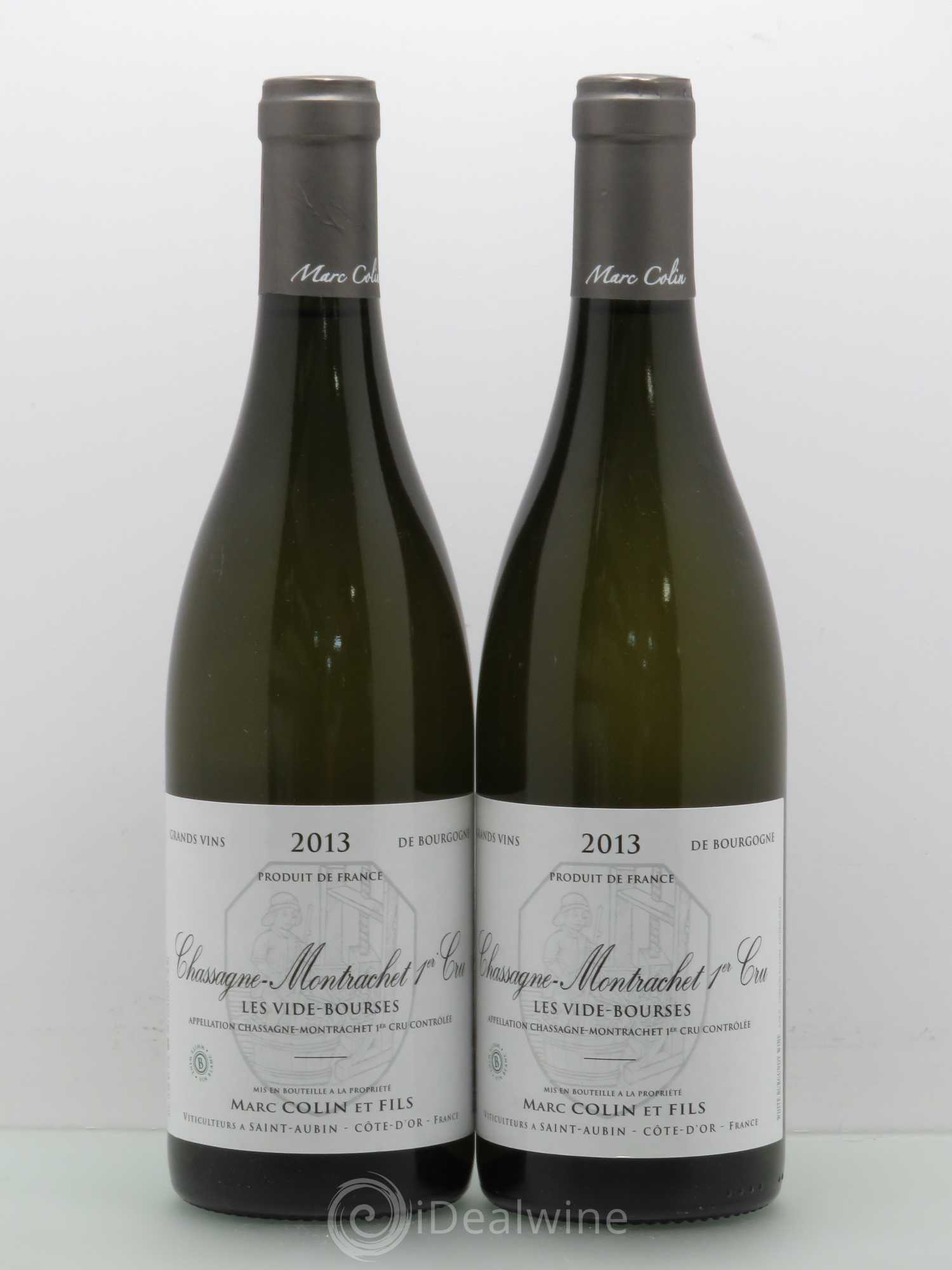 Chassagne-Montrachet 1er Cru Marc Colin Vide Bourse 2013 - Lot de 2 bouteilles - 0