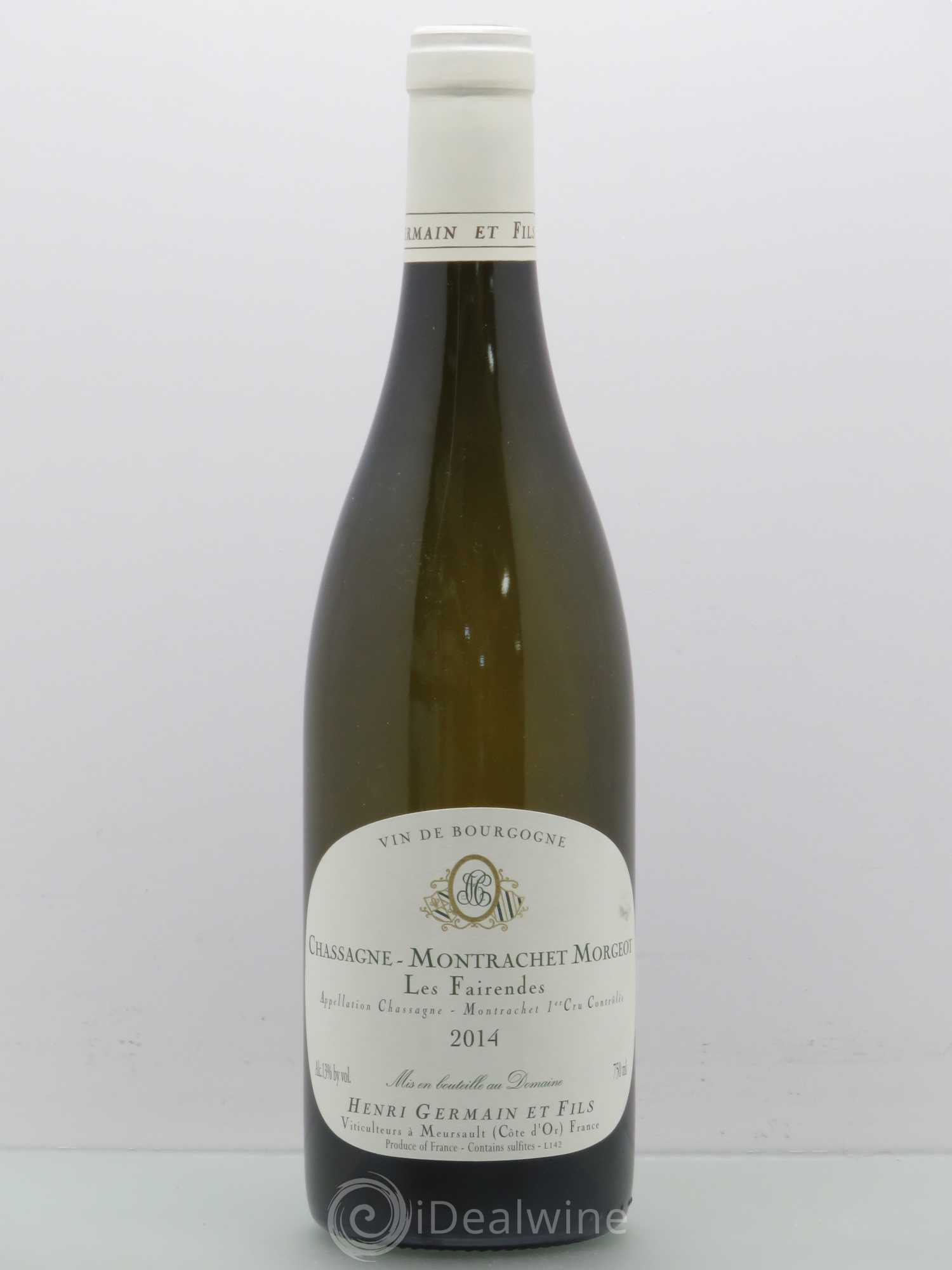 Chassagne-Montrachet 1er Cru Henri Germain Morgeot Fairendes 2014 - Posten von 1 Flasche - 0