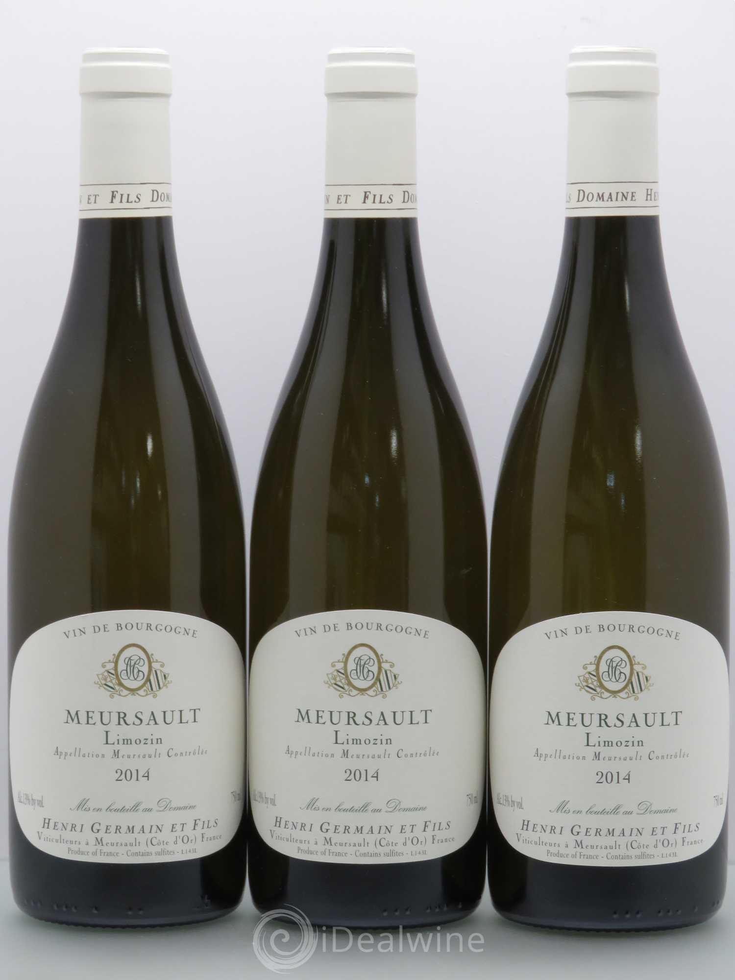Meursault Henri Germain Limozin 2014 - Posten von 3 Flaschen - 0