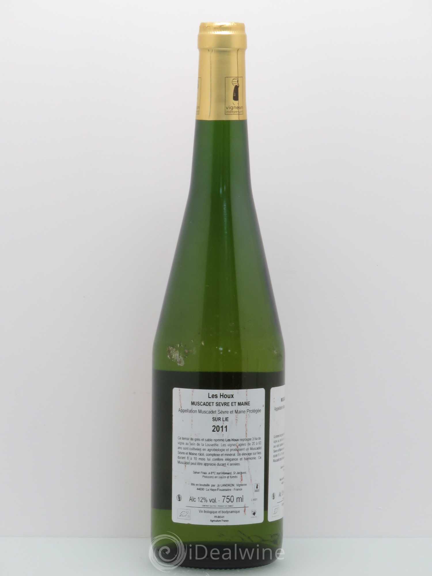 Muscadet-Sèvre-et-Maine Les Houx Jo Landron 2011 - Lot de 1 bouteille - 1