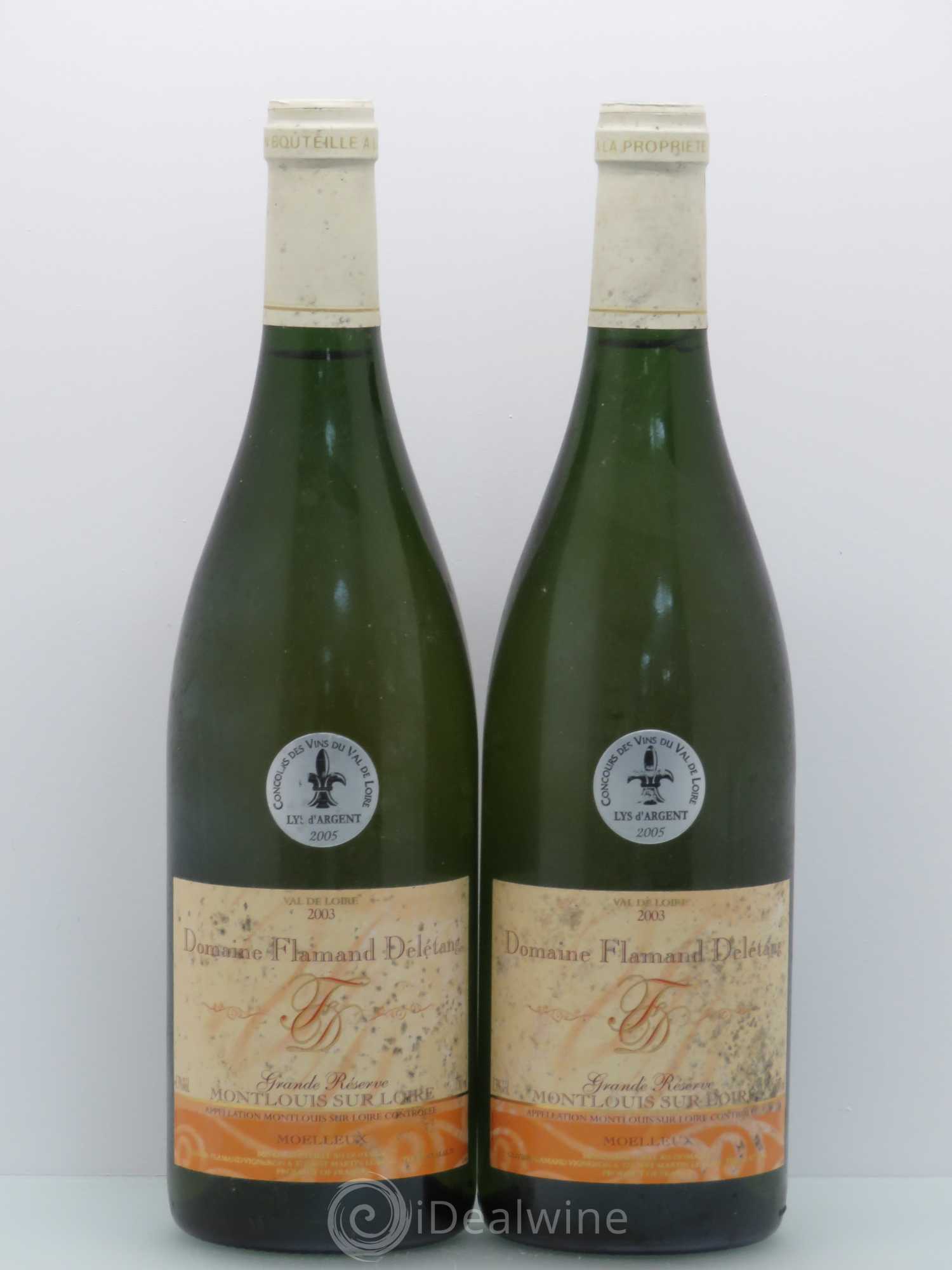 Montlouis-sur-Loire Domaine Flamand Deletang Grande Réserve 2003 - Lotto di 2 bottiglie - 0