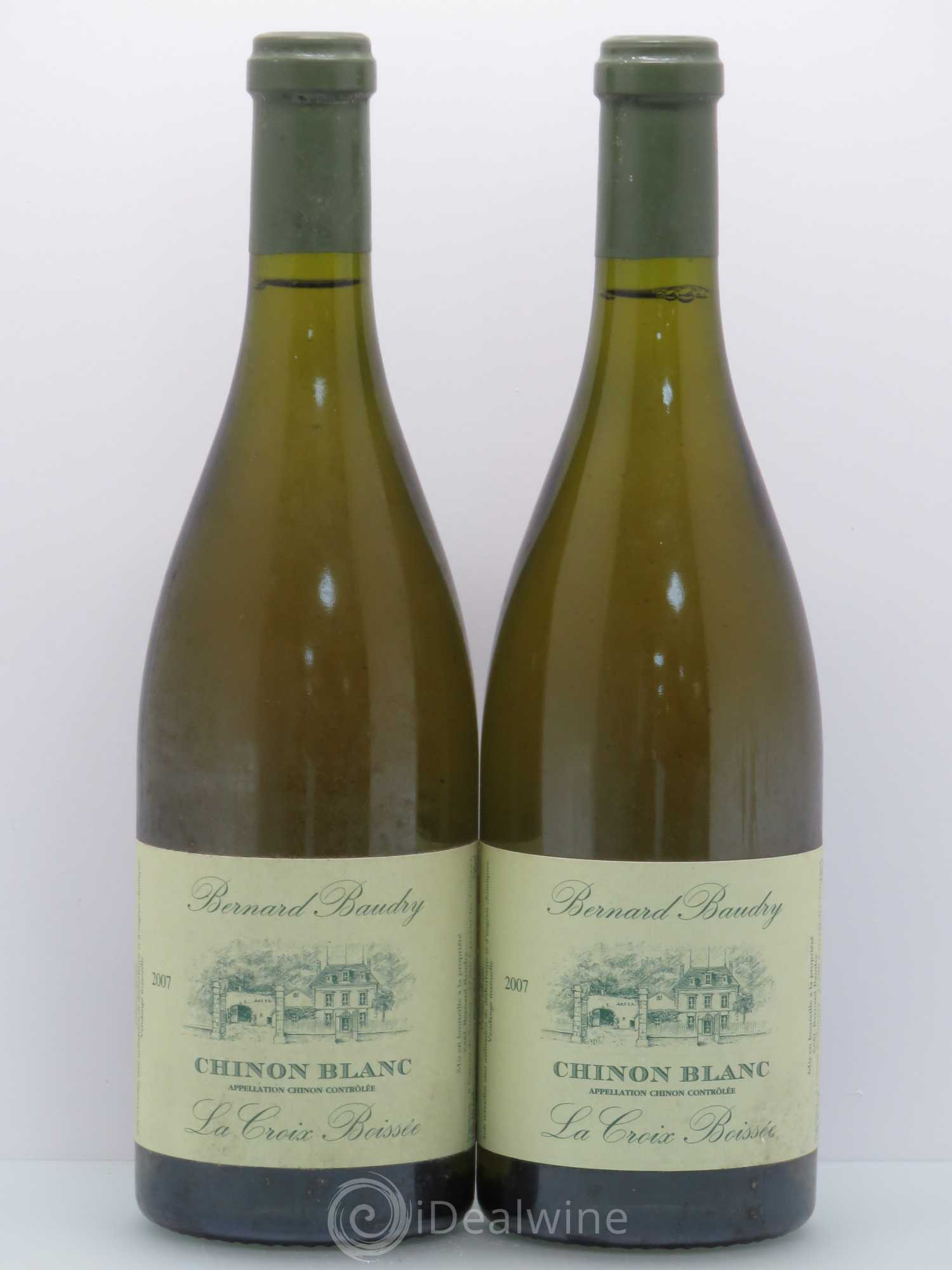 Chinon La Croix Boissée Bernard Baudry 2007 - Lot de 2 bouteilles - 0