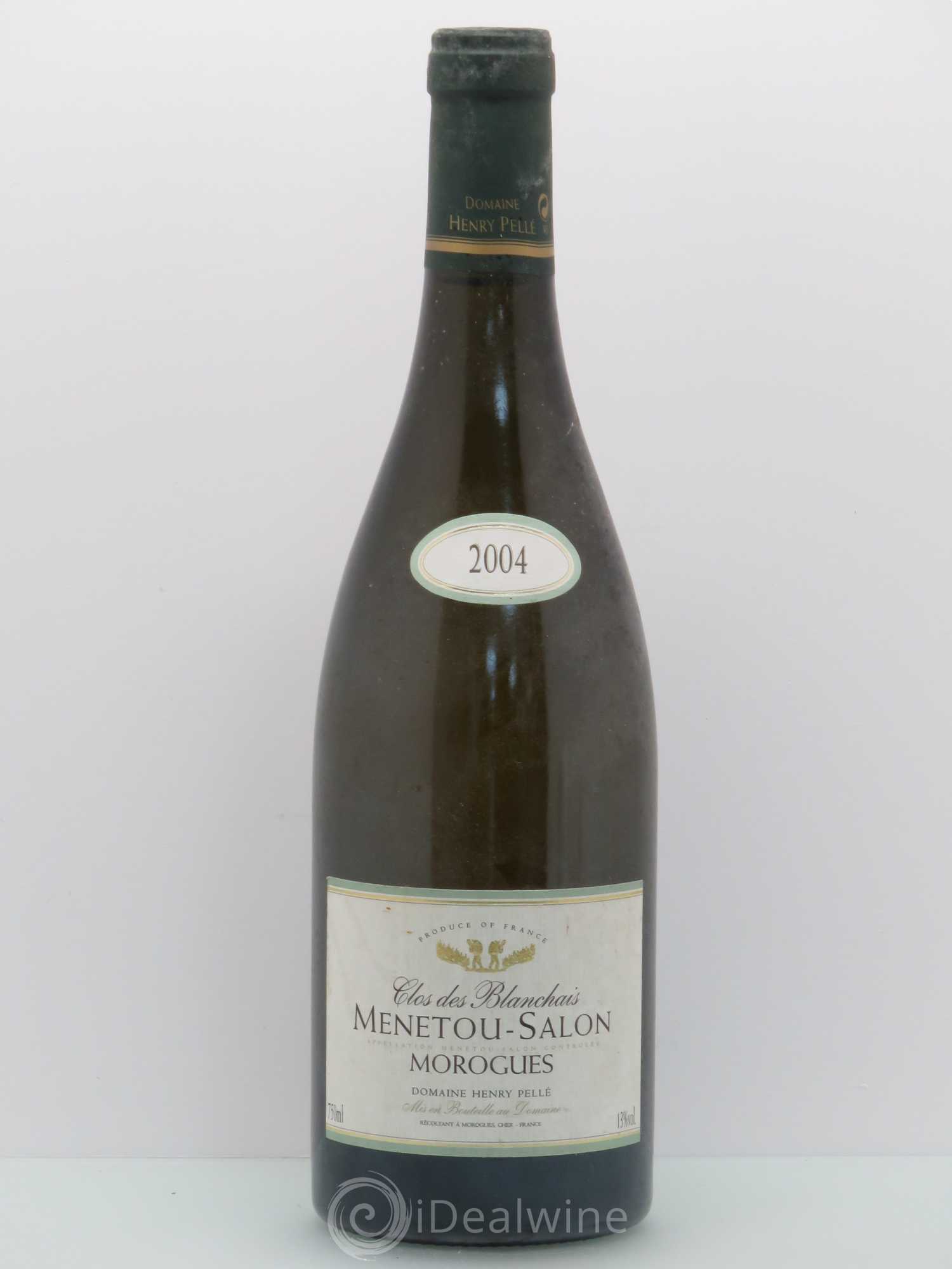 Menetou-Salon Les Blanchais Domaine Henry Pellé Mororgues 2004 - Lot de 1 bouteille - 0