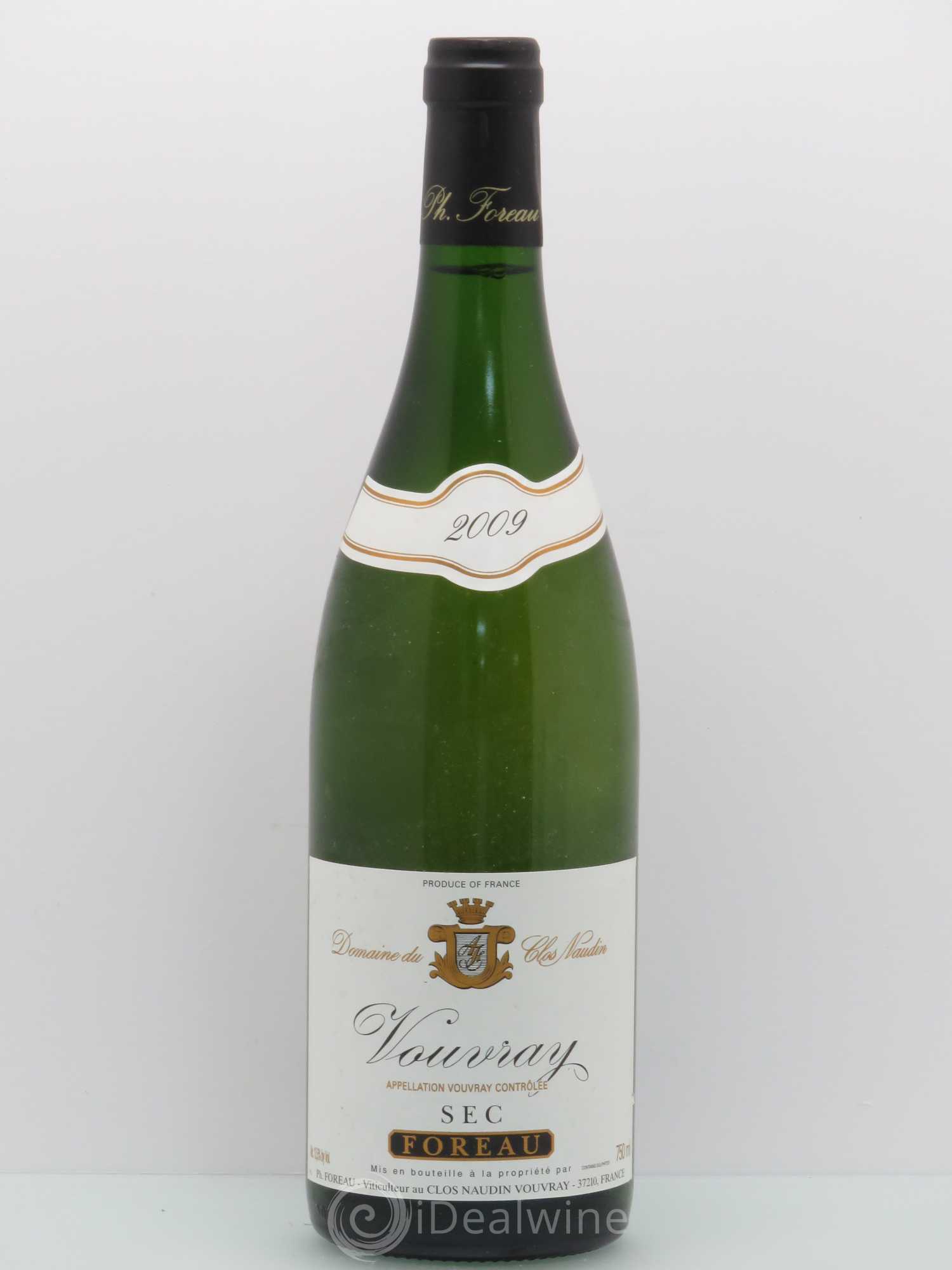 Vouvray Sec Clos Naudin - Philippe Foreau 2009 - Lot de 1 bouteille - 0