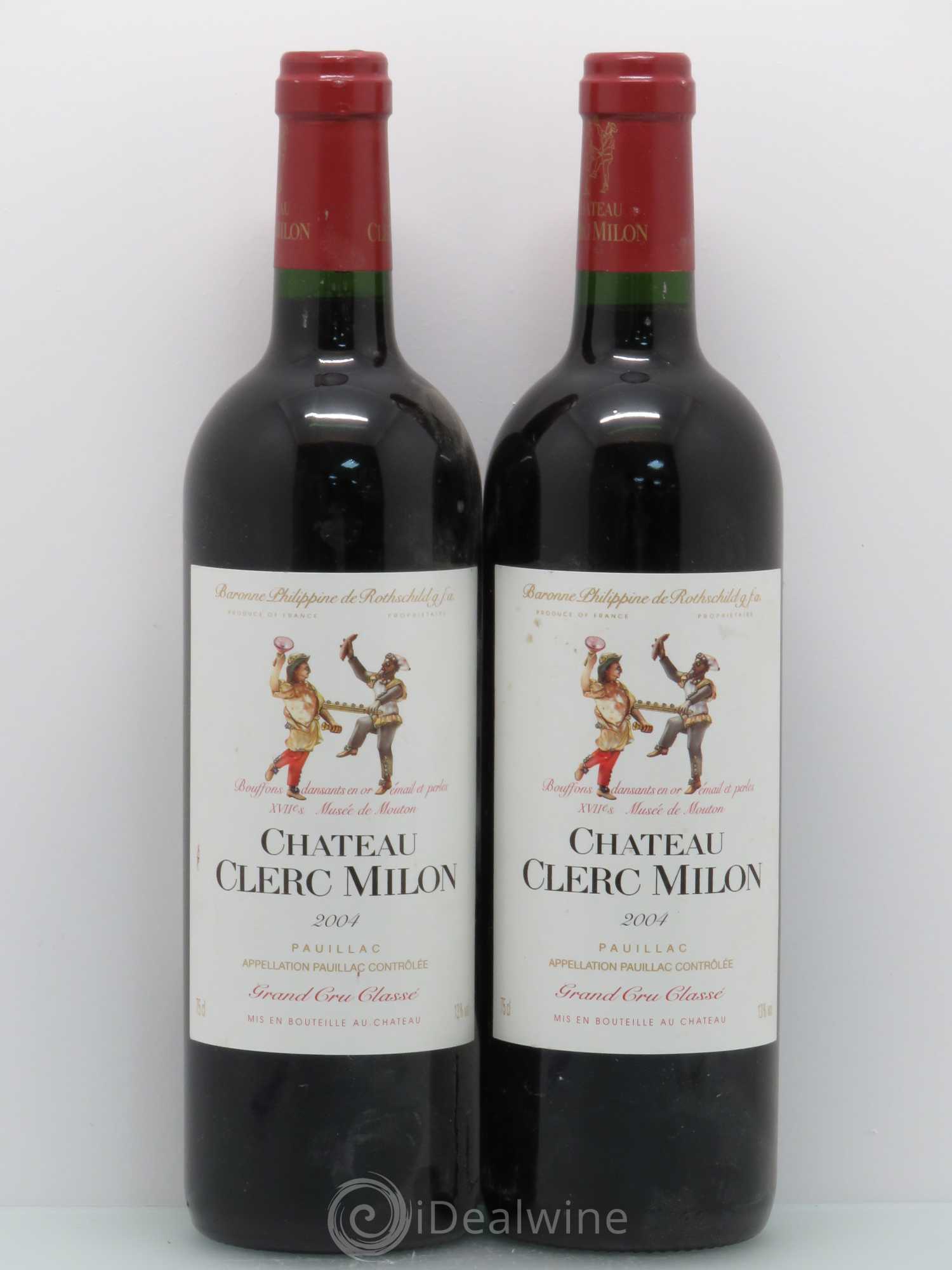 Château Clerc Milon 5ème Grand Cru Classé 2004 - Lot de 2 bouteilles - 0