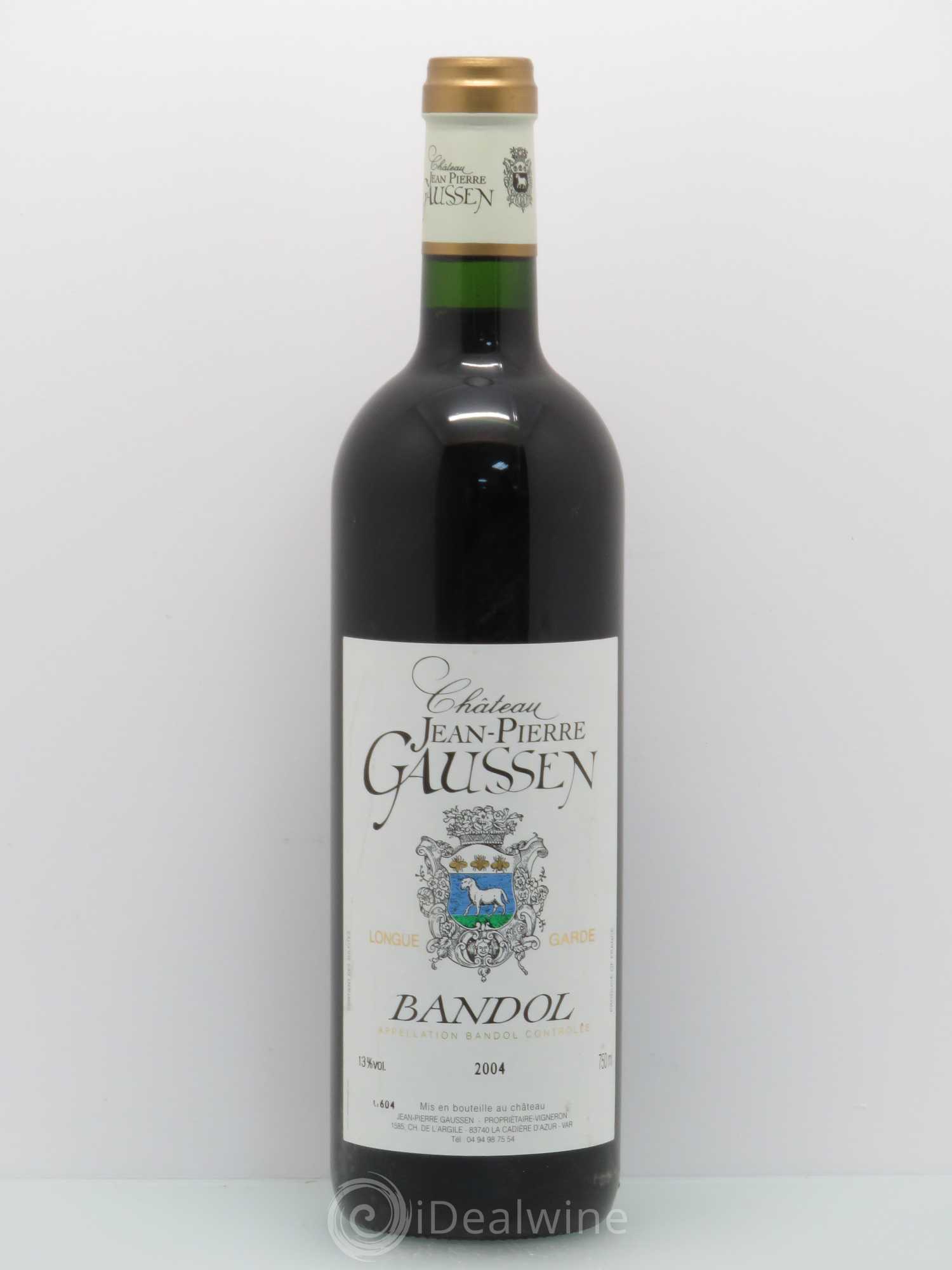 Bandol Jean Pierre Gaussen Longue garde 2004 - Posten von 1 Flasche - 0