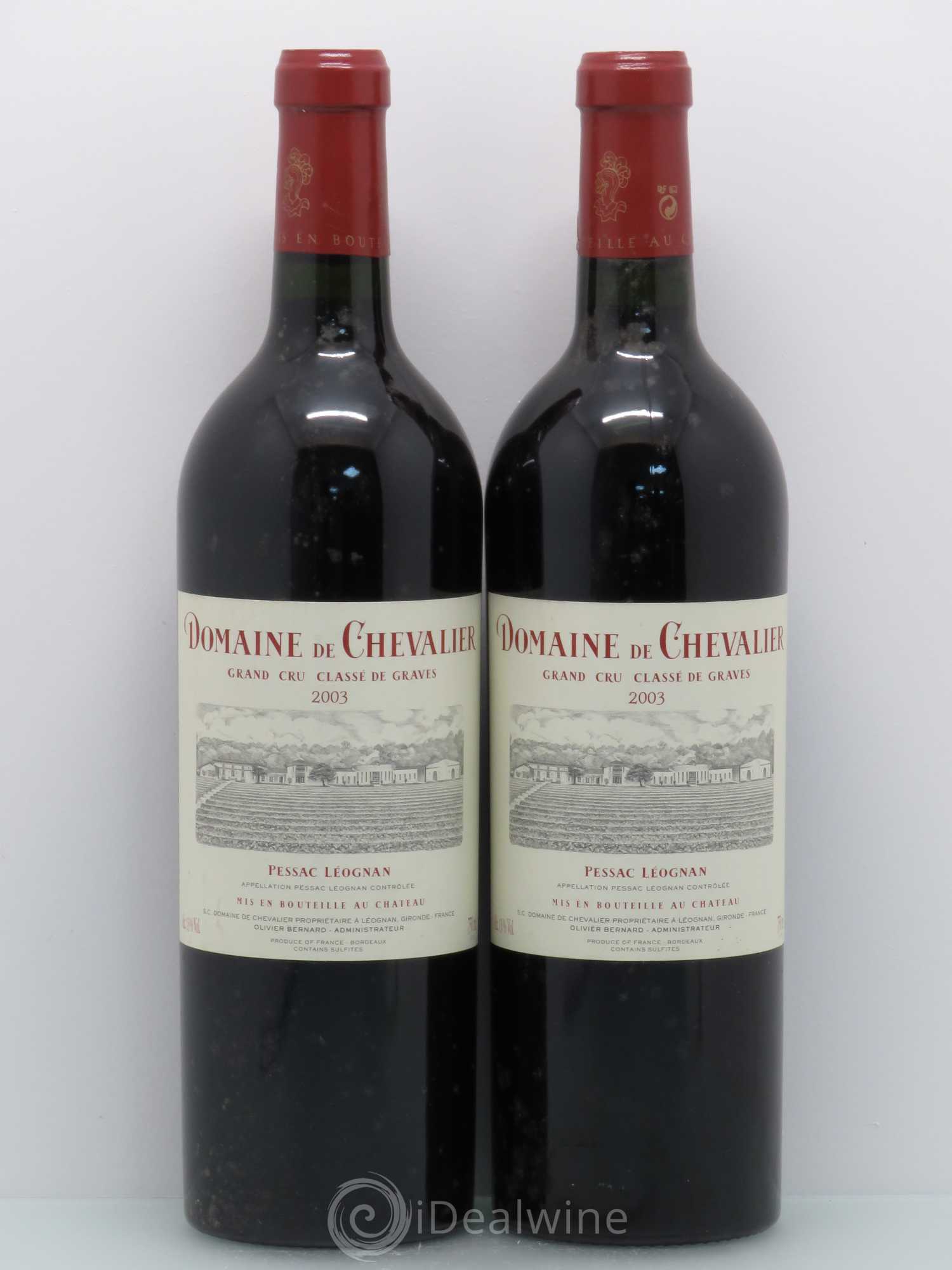 Domaine de Chevalier Cru Classé de Graves 2003 - Lot de 2 bouteilles - 0