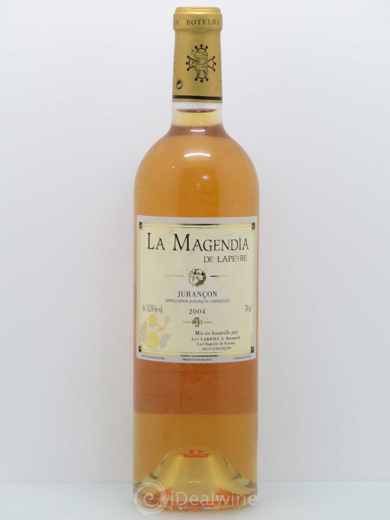 Jurançon La Magendia de Lapeyre 2004 - Posten von 1 Flasche - 0