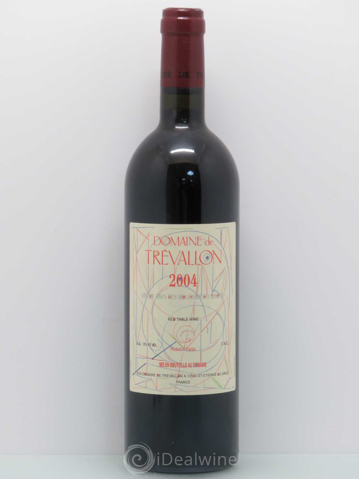 Coteaux d'Aix-en-Provence Trévallon (Domaine de) Eloi Dürrbach 2004 - Lot de 1 bouteille - 0