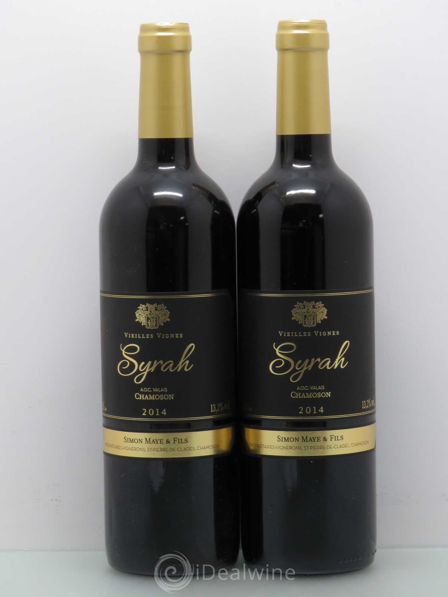 Vins Etrangers Simon Maye Syrah Vieilles Vignes Chamoson (Suisse) 2014 - Lotto di 2 bottiglie - 0