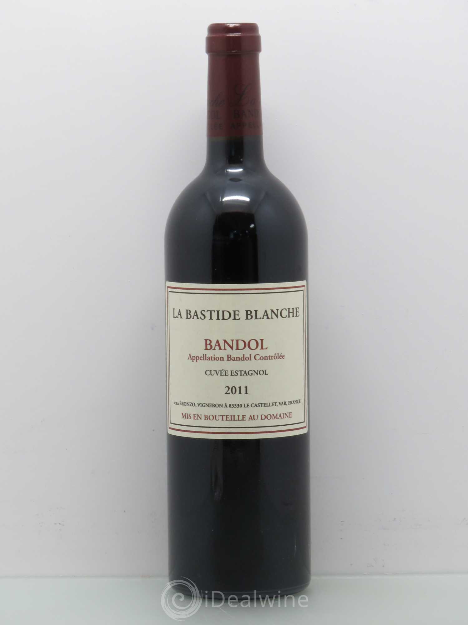 Bandol La Bastide Blanche Cuvée Estagnol Famille Bronzo 2011 - Lot de 1 bouteille - 0