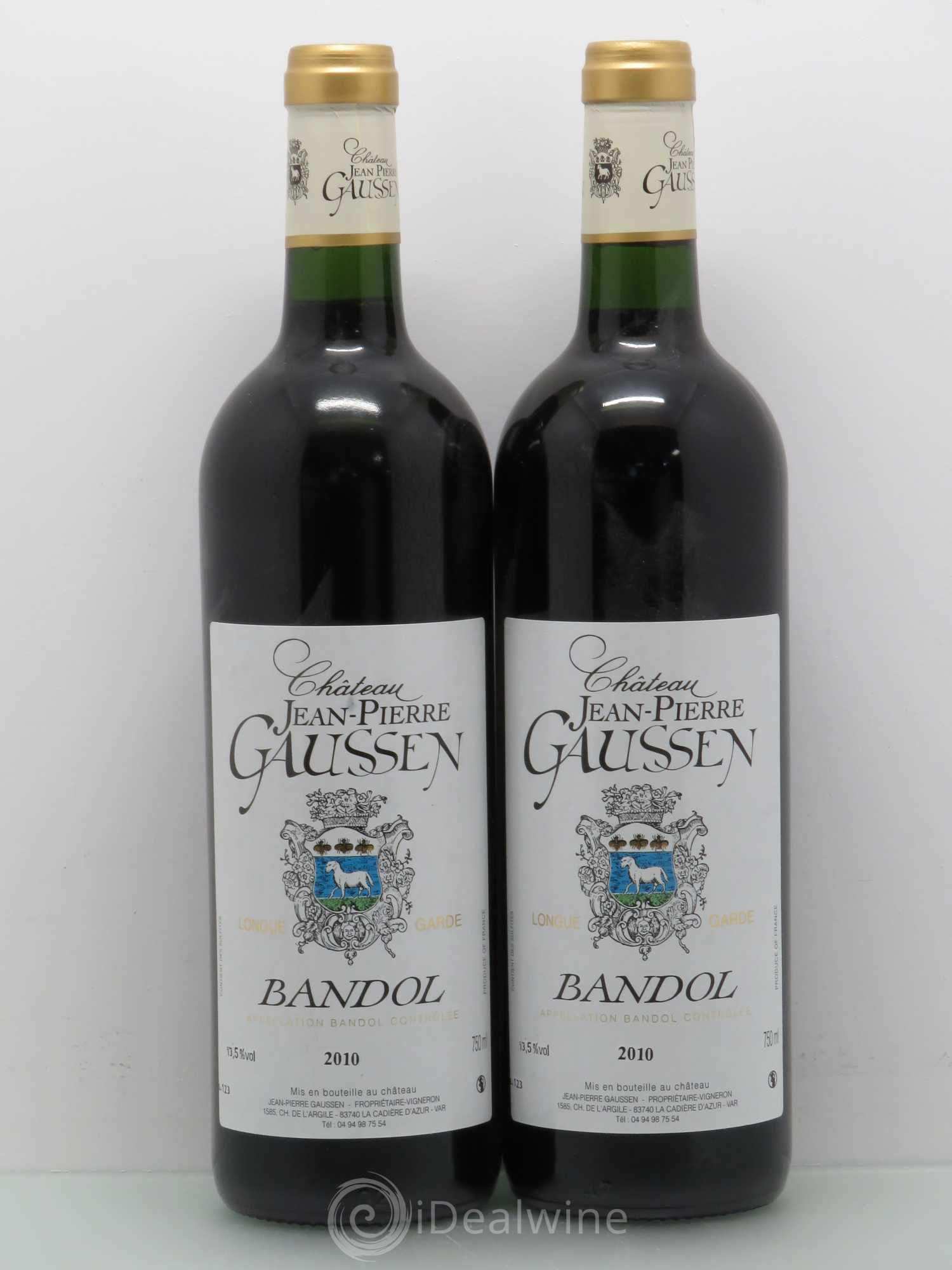 Bandol Jean Pierre Gaussen Lg 2010 - Posten von 2 Flaschen - 0