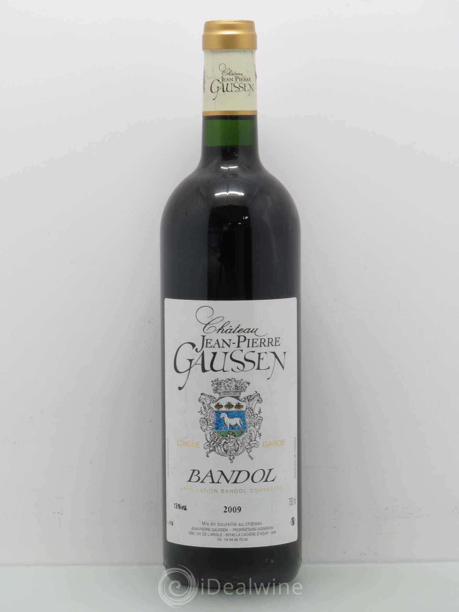 Bandol Jean Pierre Gaussen Lg 2009 - Posten von 1 Flasche - 0