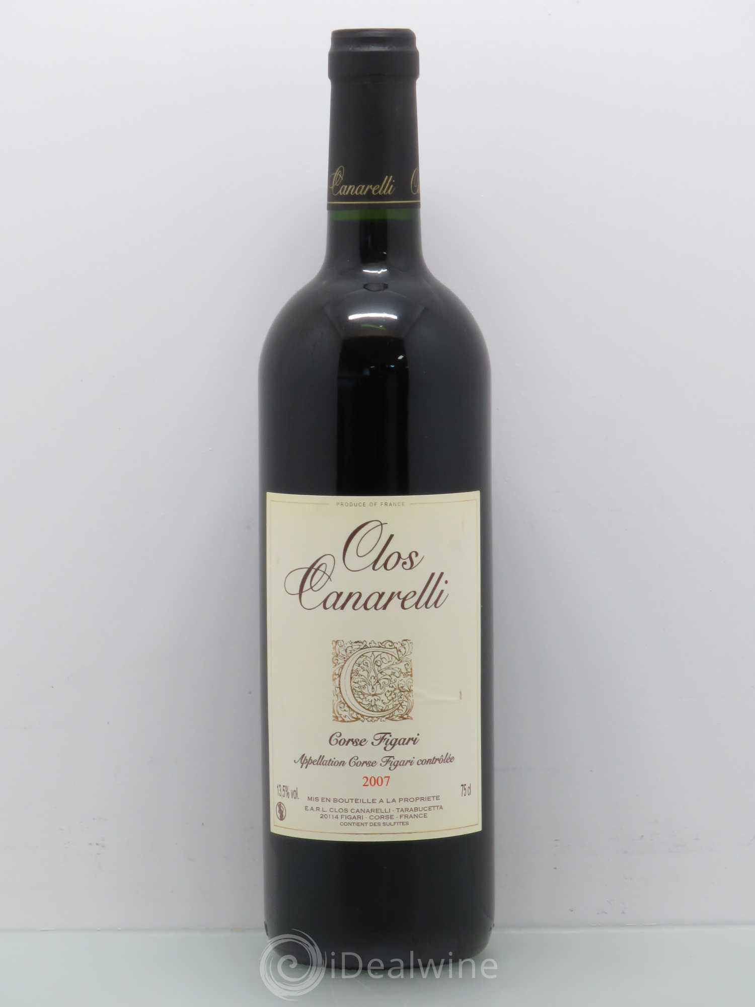 Figari Clos Canarelli 2007 - Lot de 1 bouteille - 0