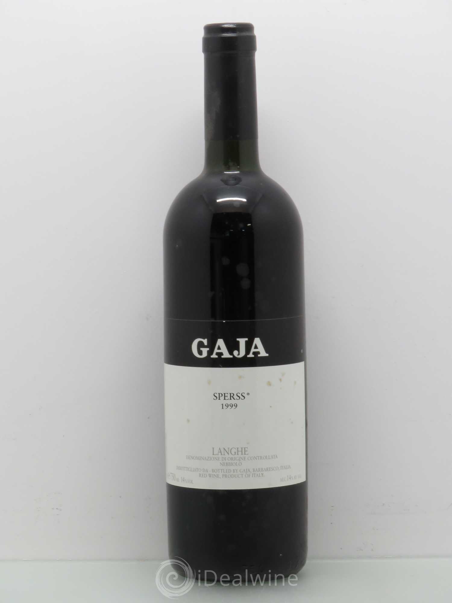 Langhe Sperss Angelo Gaja 1999 - Lot de 1 bouteille - 0