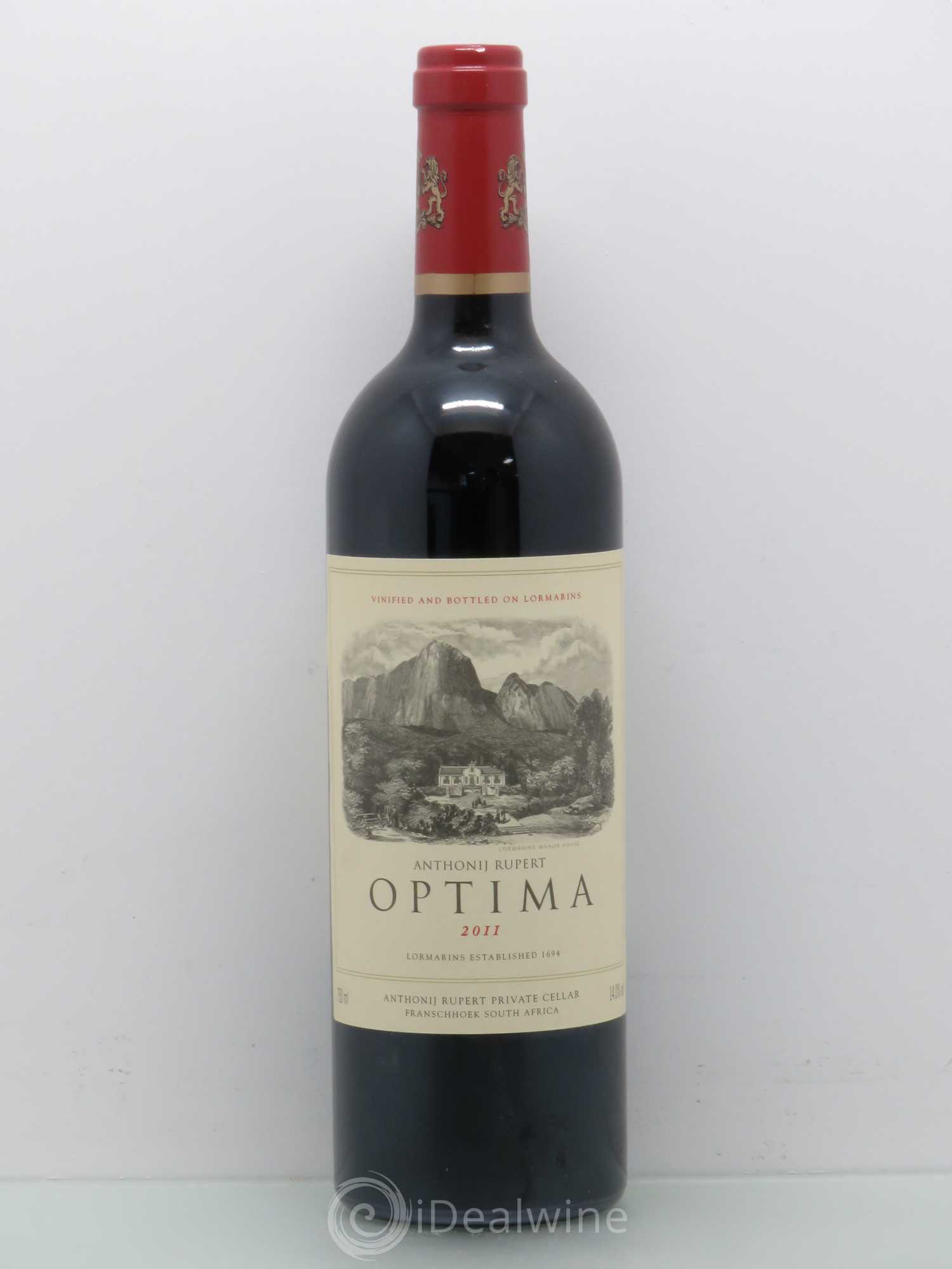 Vins Etrangers Anthonij Rupert Western Cape Optima (afrique du Sud) 2011 - Lotto di 1 bottiglia - 0