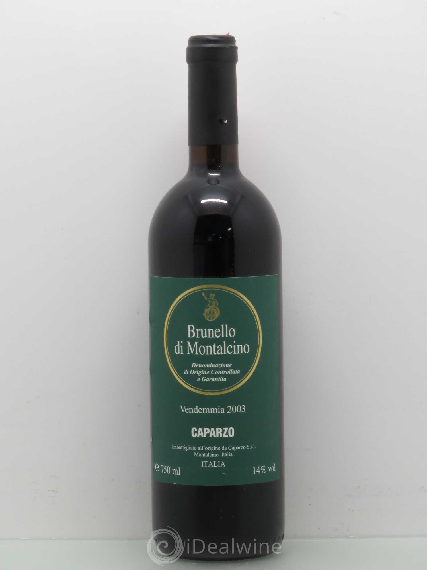 Brunello di Montalcino Tenuta Caparzo 2003 - Lot de 1 bouteille - 0