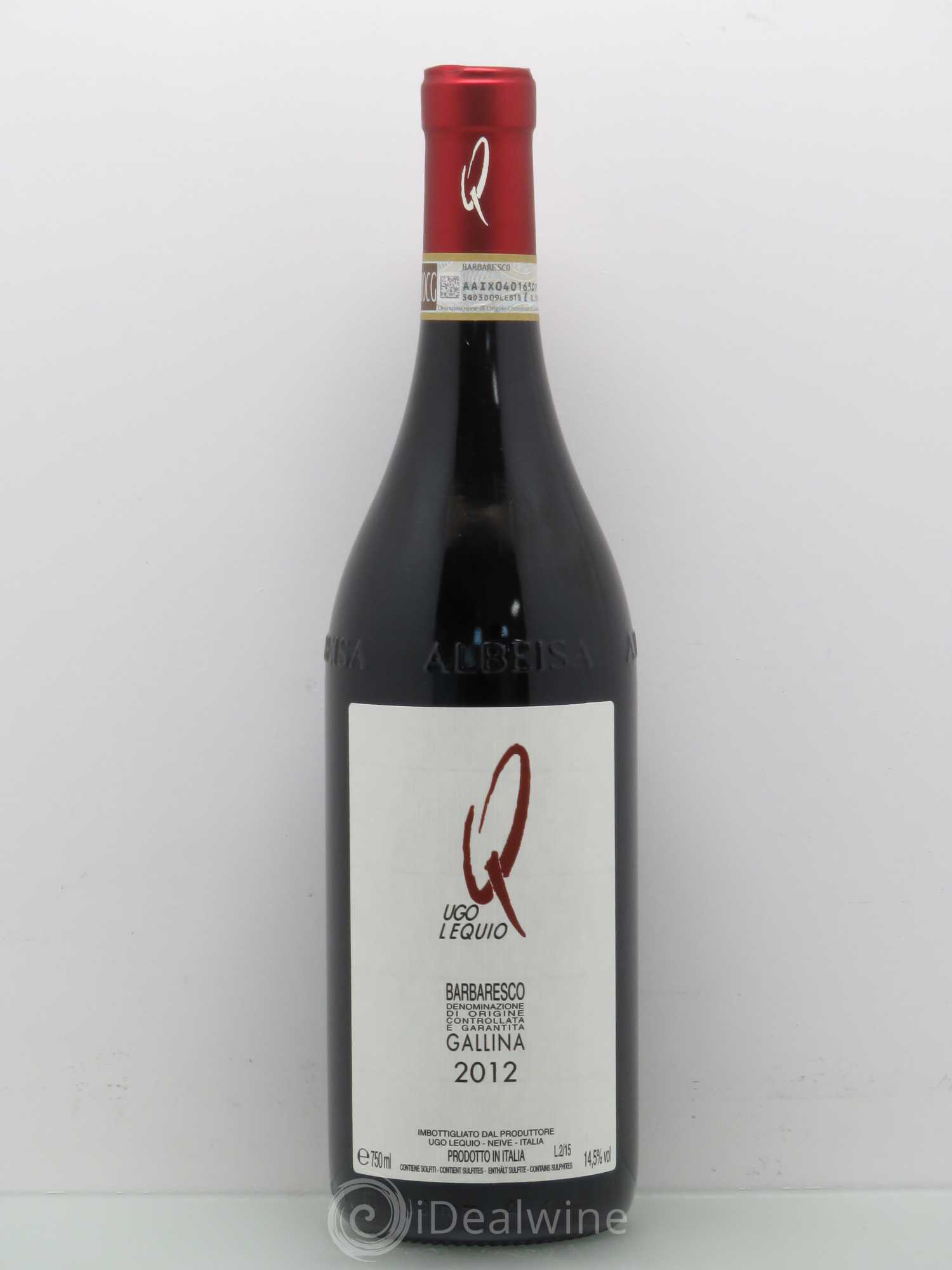 Barbaresco DOCG Ugo Lequio Gallina 2012 - Posten von 1 Flasche - 0