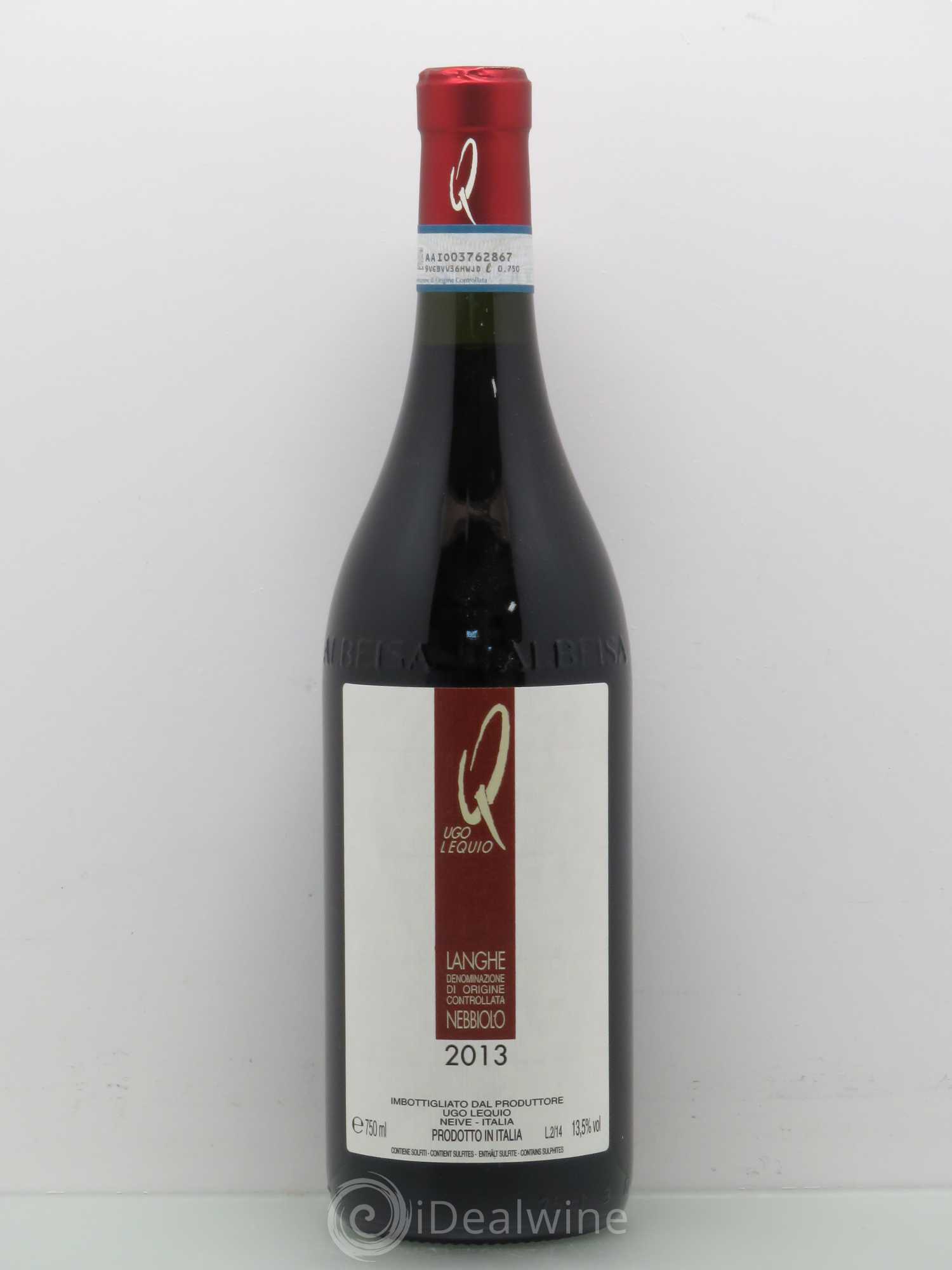 Langhe DOC Ugo Lequio 2013 - Lot de 1 bouteille - 0