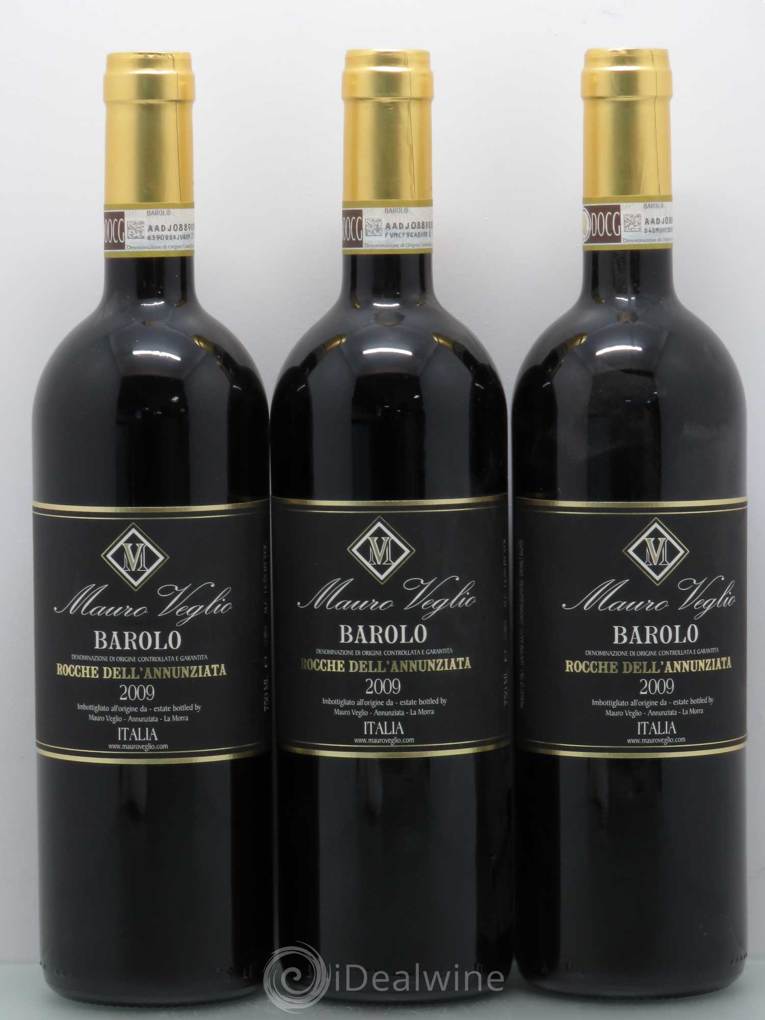 Barolo Angelo Veglio Rocche dell Annunziata 2009 - Lot de 3 bouteilles - 0