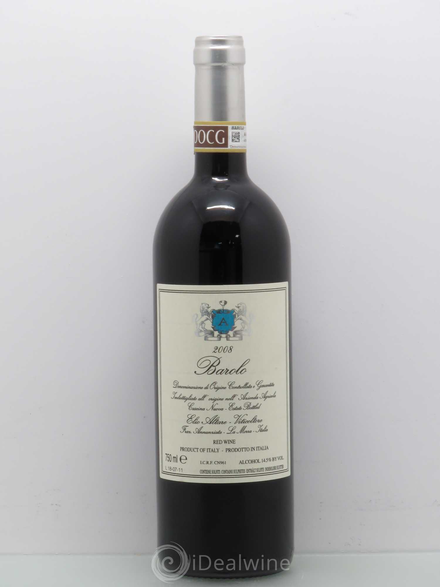 Barolo DOCG Elio Altare 2008 - Lot de 1 bouteille - 0