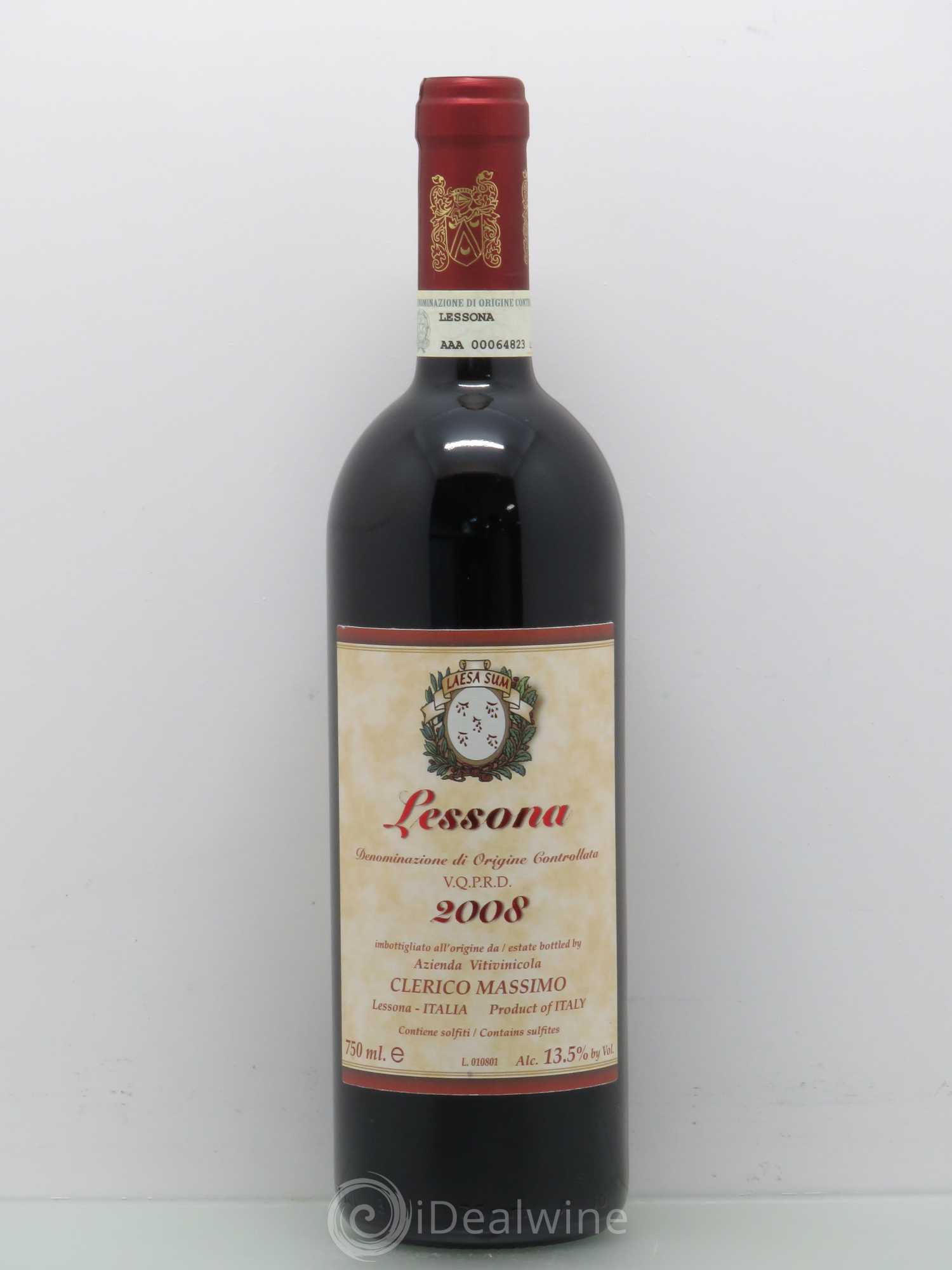 Barolo Massimo Clerico Lessona DOC 2008 - Lot de 1 bouteille - 0