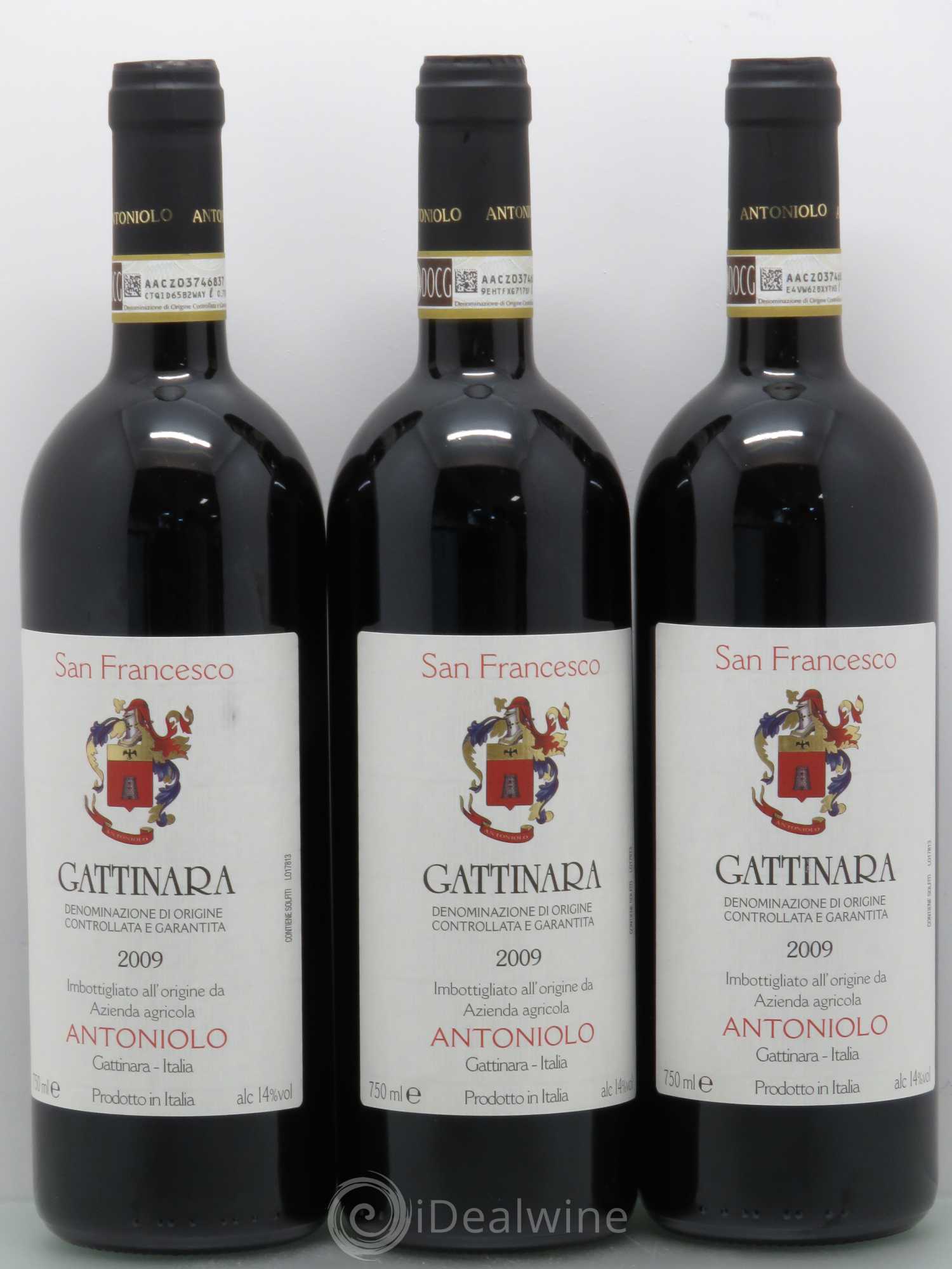 Gattinara DOCG Domaine Antoniolo Gattinara DOCG San Francesco 2009 - Posten von 3 Flaschen - 0