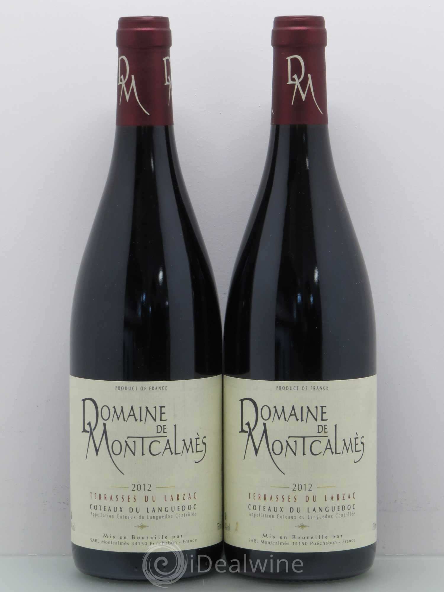 Terrasses du Larzac Domaine de Montcalmès Frédéric Pourtalié 2012 - Lot de 2 bouteilles - 0