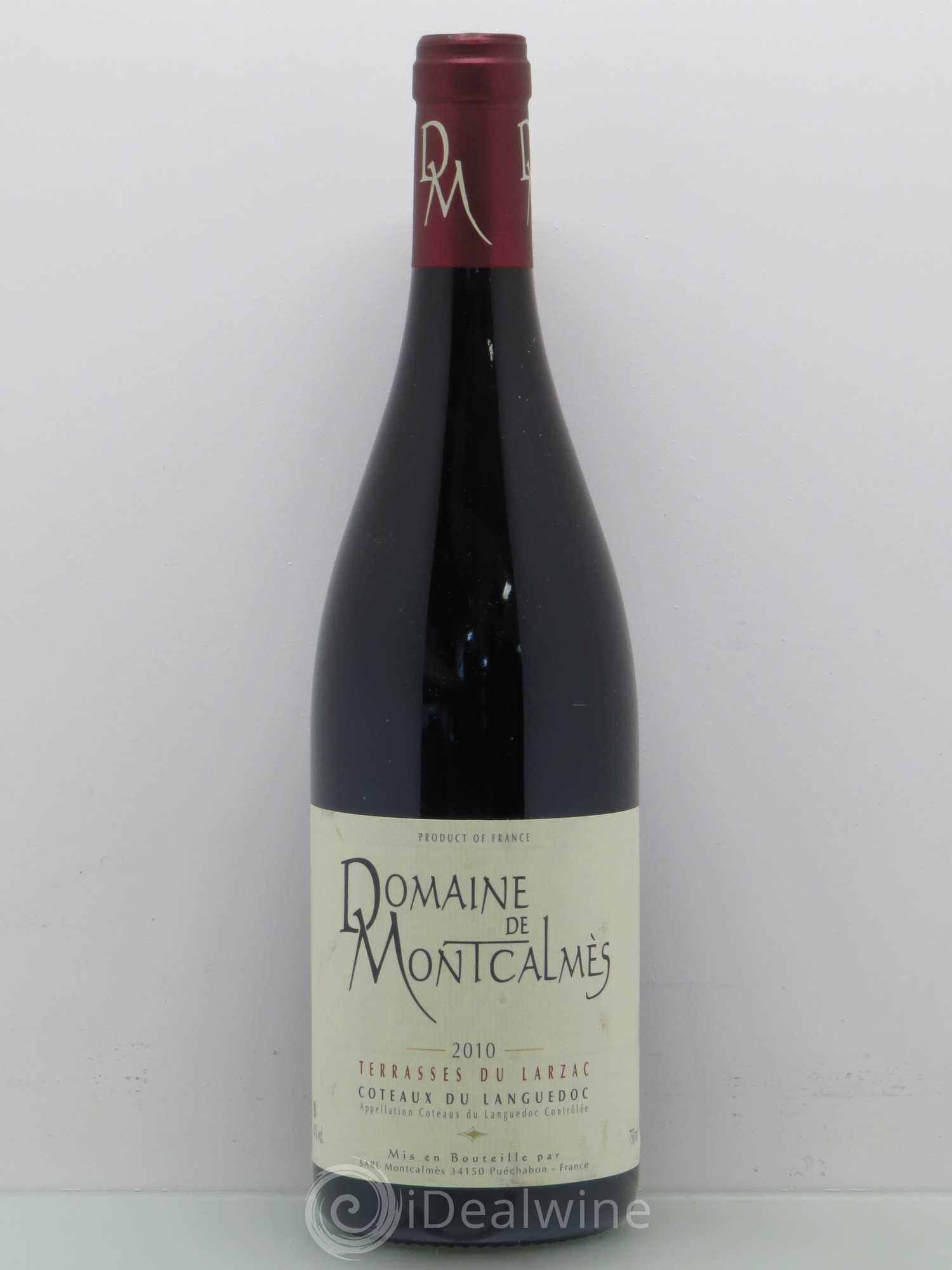 Terrasses du Larzac Domaine de Montcalmès Frédéric Pourtalié 2010 - Lot de 1 bouteille - 0