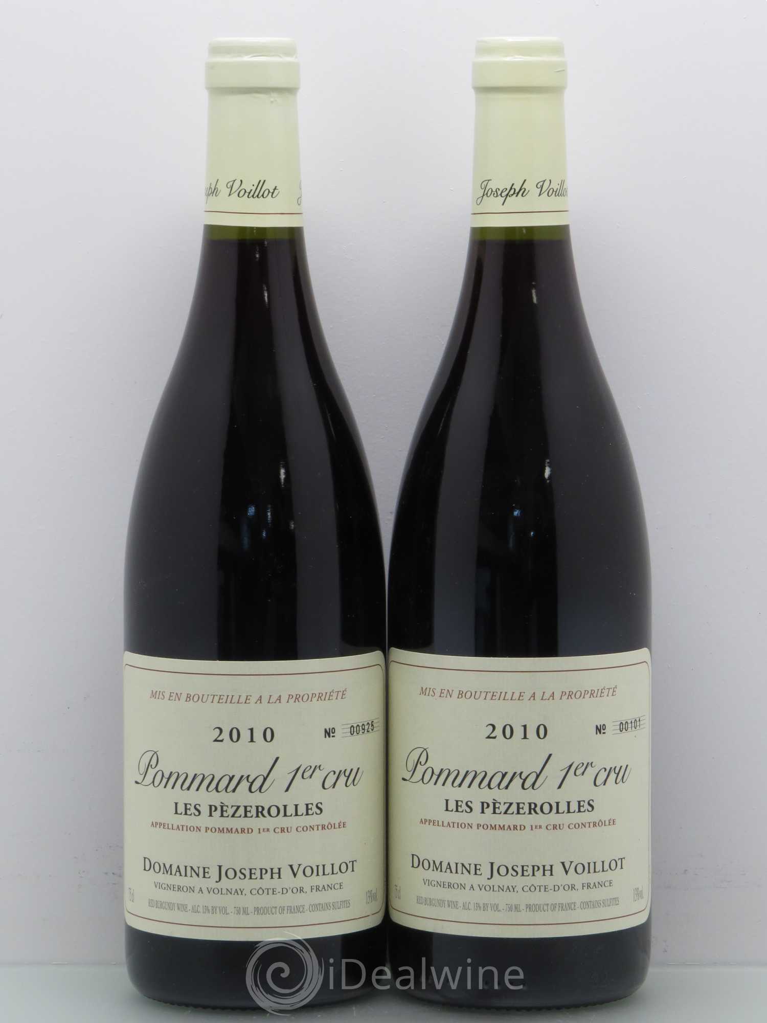 Pommard 1er Cru Joseph Voillot Pezerolles 2010 - Posten von 2 Flaschen - 0