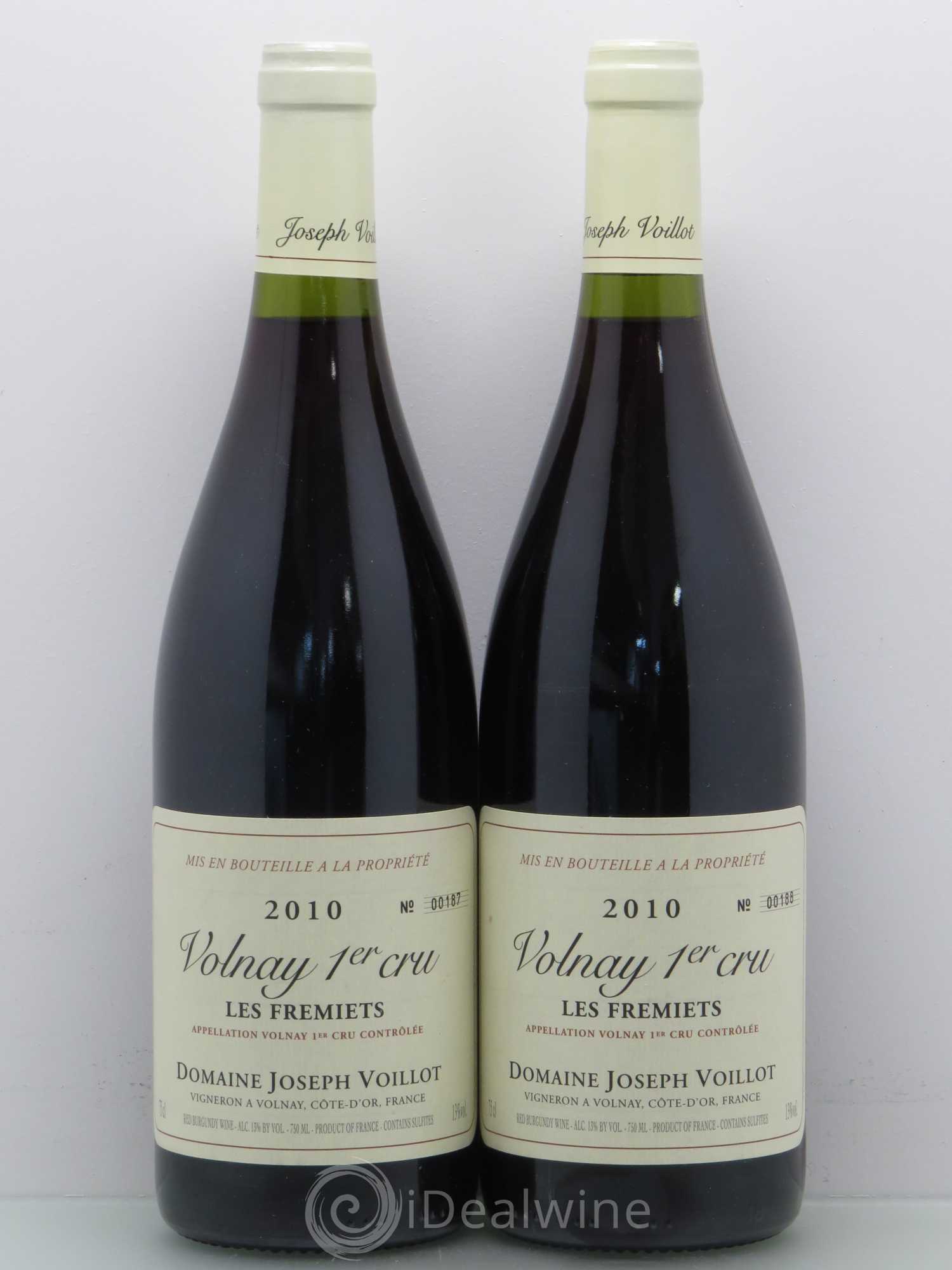 Volnay 1er Cru Joseph Voillot Fremiets 2010 - Posten von 2 Flaschen - 0