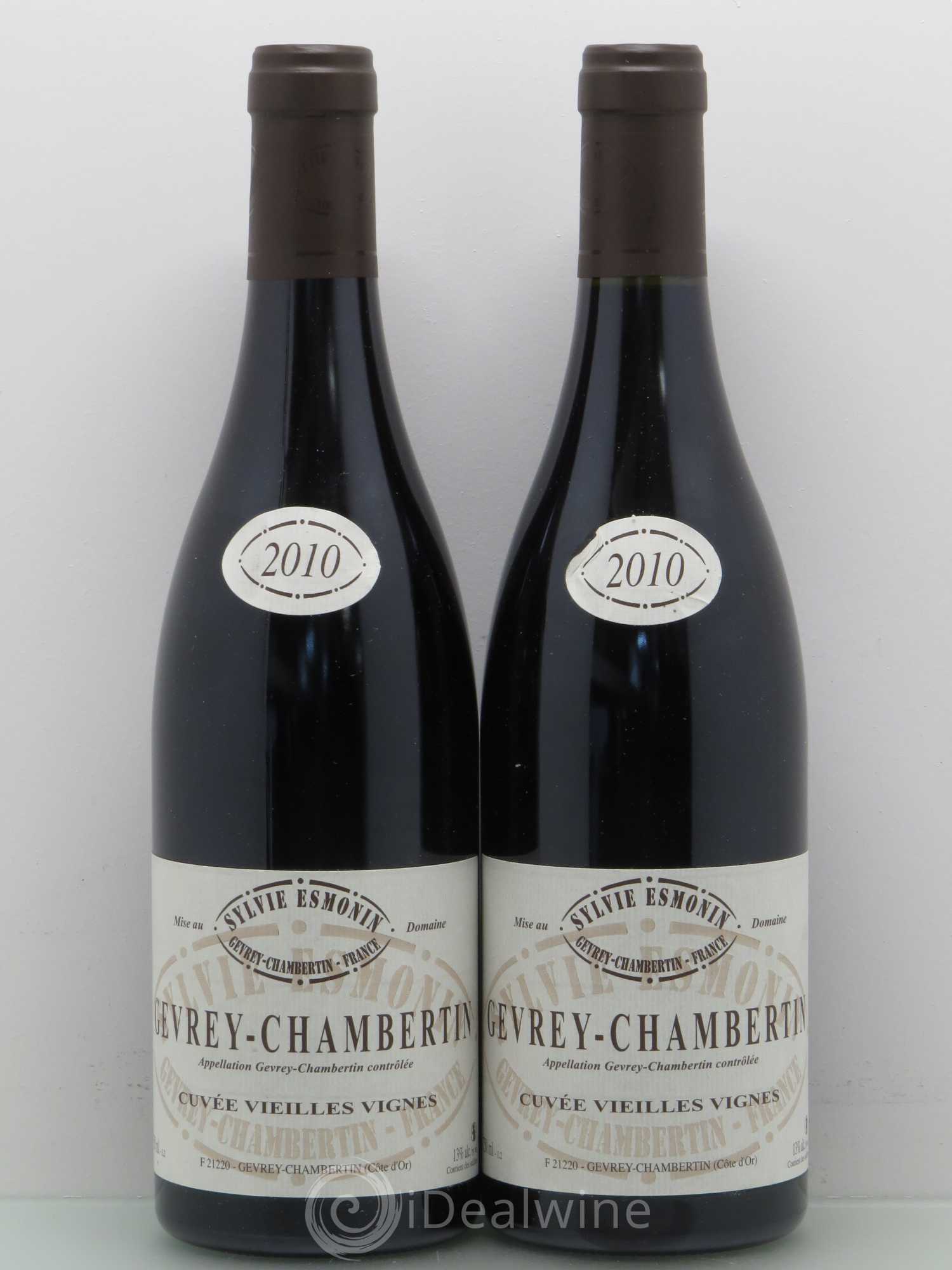 Gevrey-Chambertin Vieilles Vignes Sylvie Esmonin 2010 - Lot de 2 bouteilles - 0