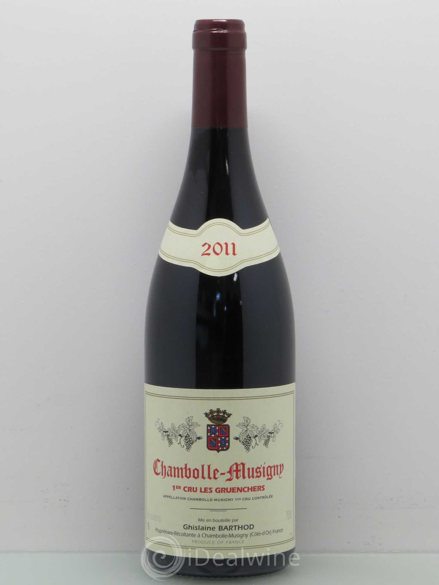 Chambolle-Musigny 1er Cru Les Gruenchers - Domaine Barthod 2011 - Posten von 1 Flasche - 0