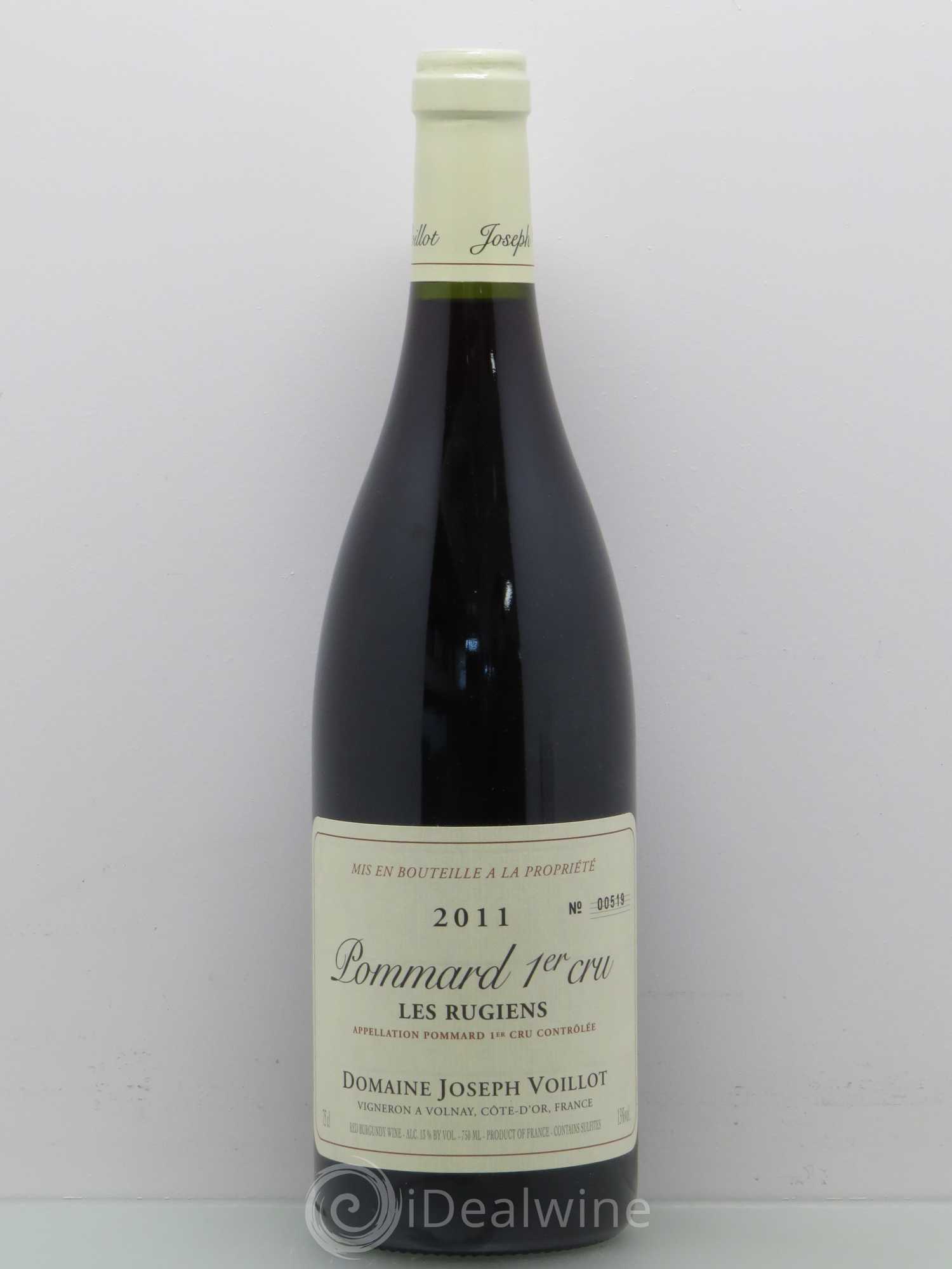 Pommard 1er Cru Joseph Voillot Rugiens 2011 - Lot de 1 bouteille - 0