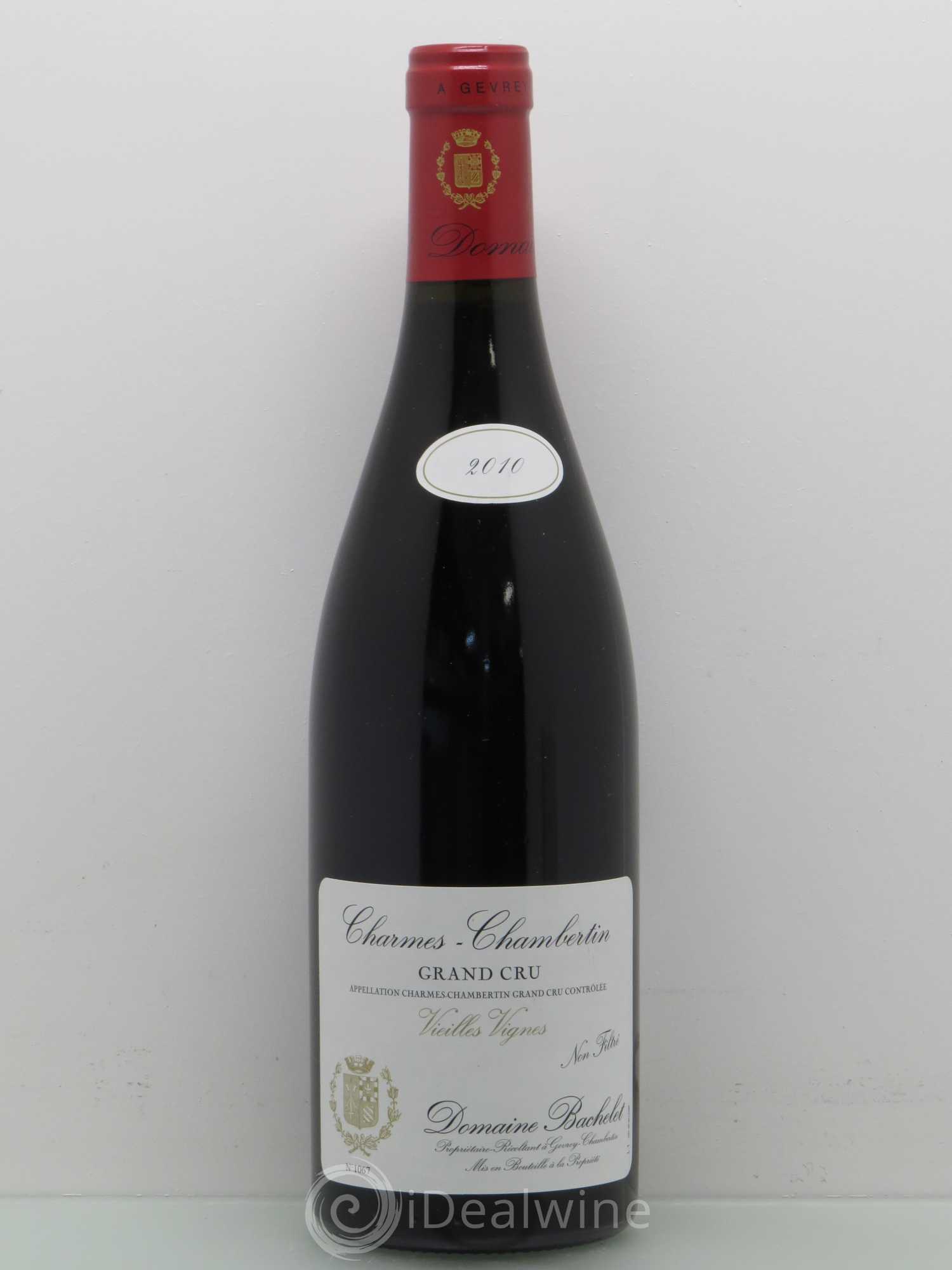 Charmes-Chambertin Grand Cru Vieilles Vignes Denis Bachelet (Domaine) Vieilles Vignes 2010 - Lot de 1 bouteille - 0