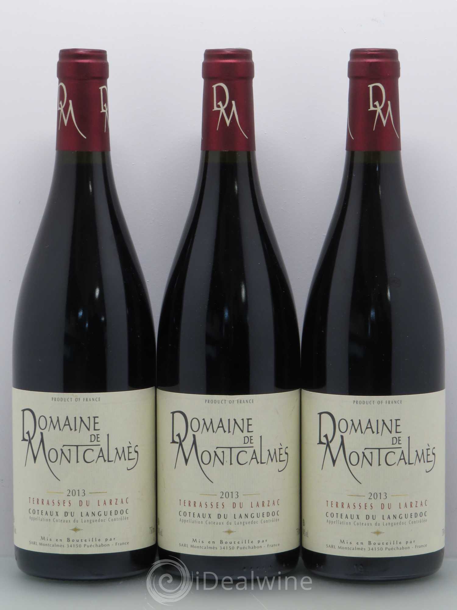 Terrasses du Larzac Domaine de Montcalmès Frédéric Pourtalié 2013 - Lot de 3 bouteilles - 0
