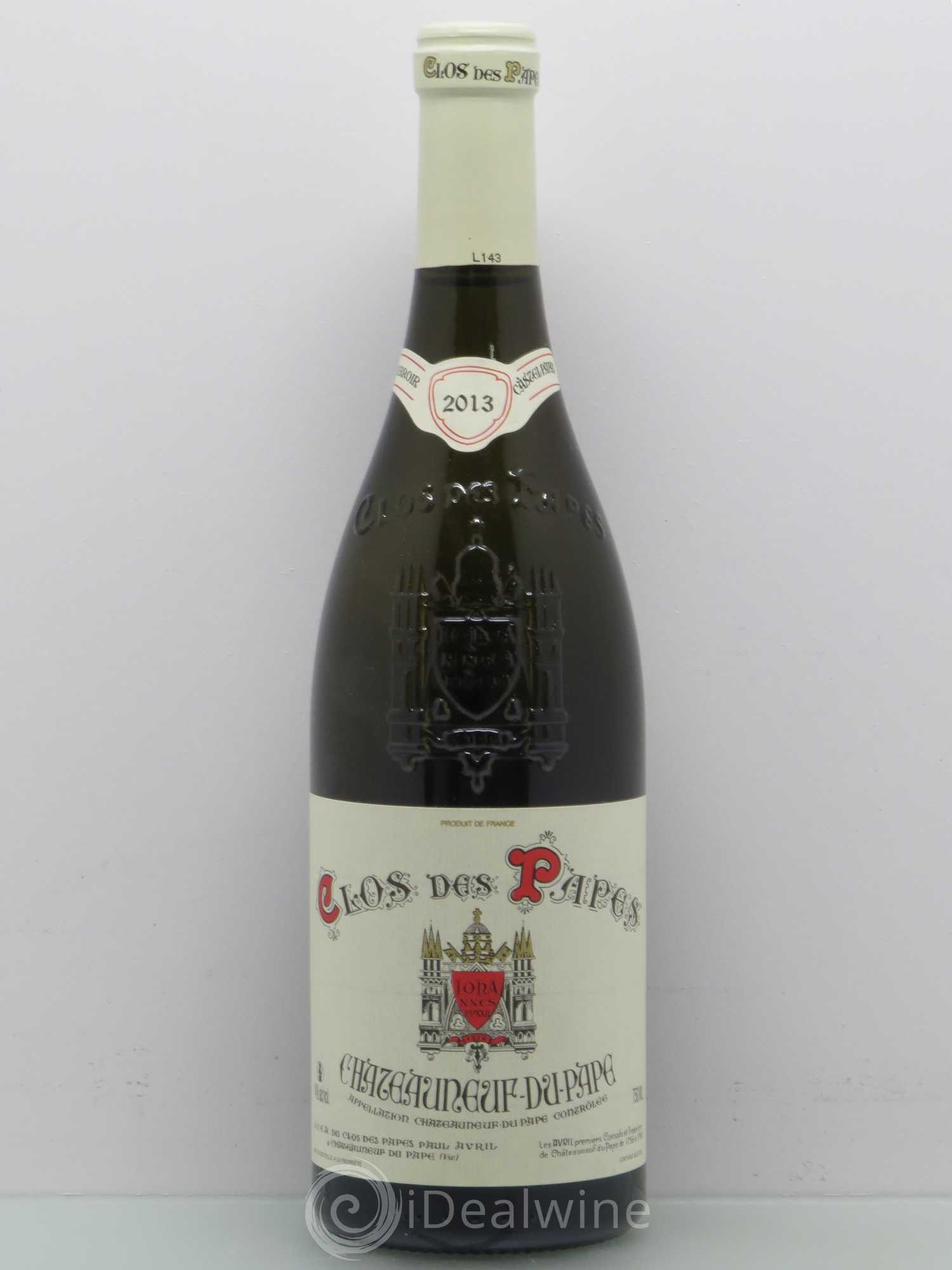 Châteauneuf-du-Pape Clos des Papes - Paul Avril 2013 - Lot de 1 bouteille - 0