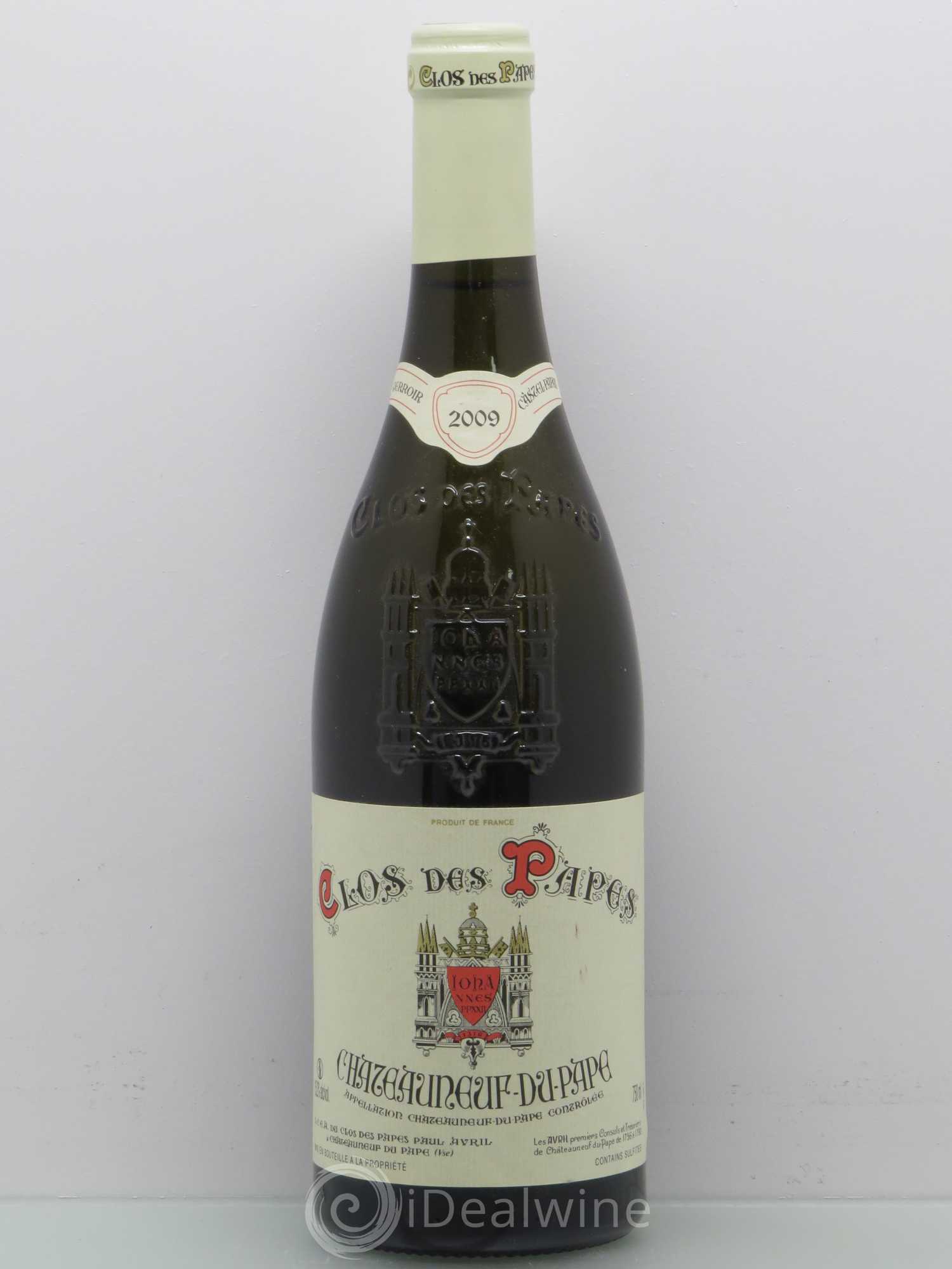 Châteauneuf-du-Pape Clos des Papes - Paul Avril 2009 - Lot de 1 bouteille - 0