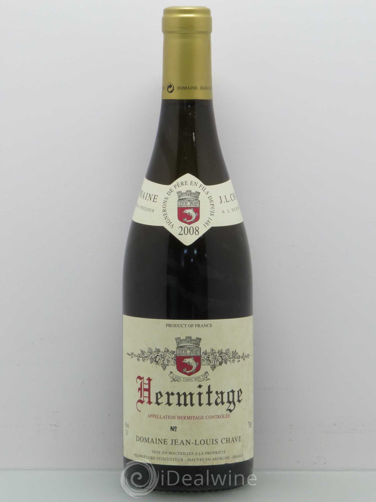 Hermitage Jean-Louis Chave 2008 - Lot de 1 bouteille - 0